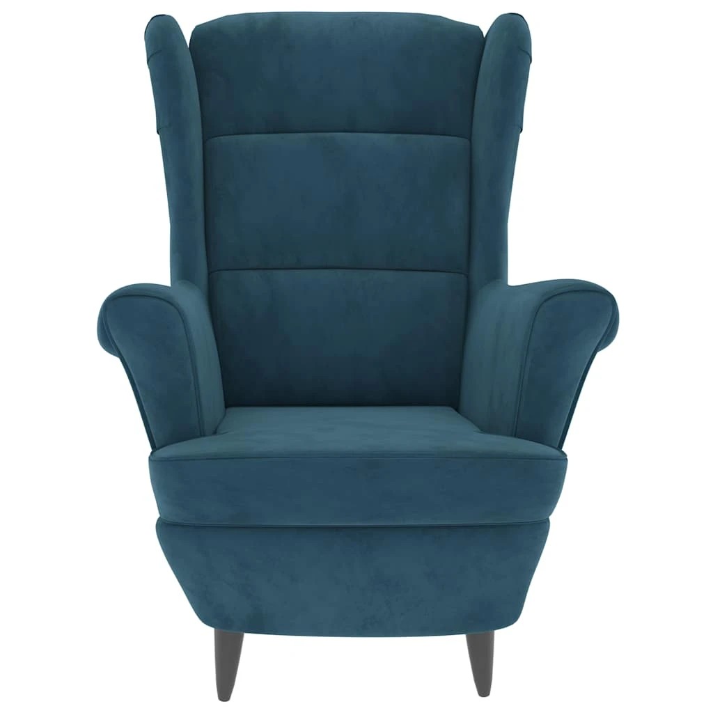 3 vidaXL armchair Reclining Mechanism - Blue, 3 of 8