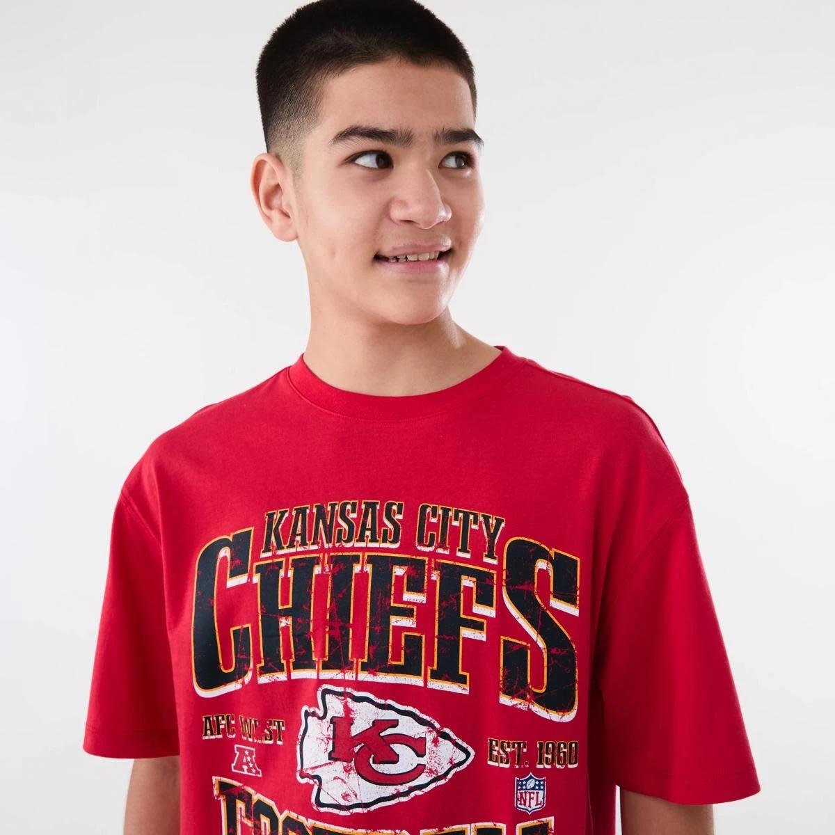 3 Official NFL Kids Youth T-shirt CHIEFS RED, 3 of 6
