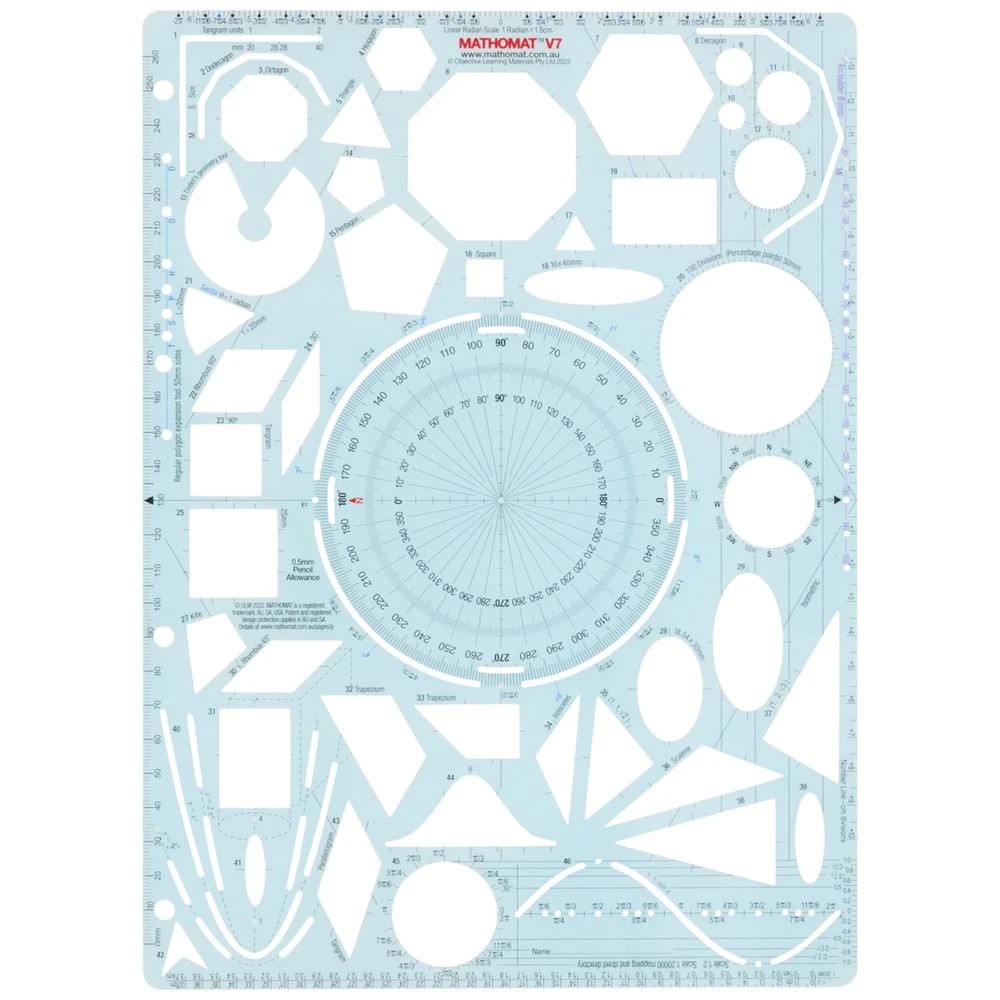 2 Mathomat V7 Geometry Template, 2 of 2