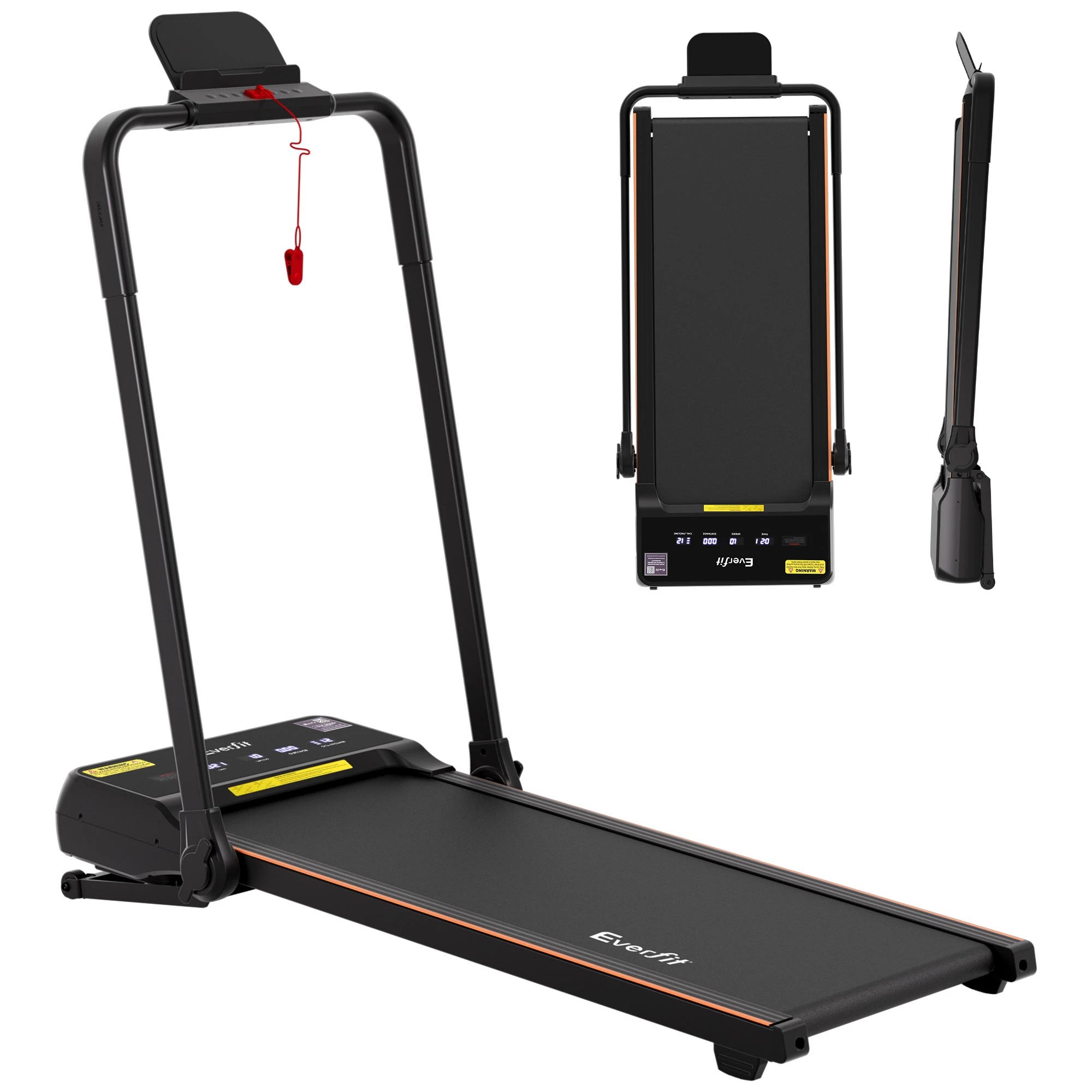 1 Everfit 3 in 1 Walking Pad Treadmill 20% Auto Incline Under Desk Foldable With 40cm Belt - Multi, 1 of 9