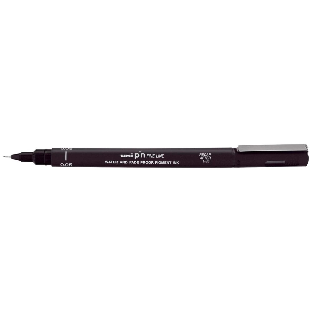 1 Uni-Ball Uni Pin 0.5mm Fineliner Black, 1 of 2