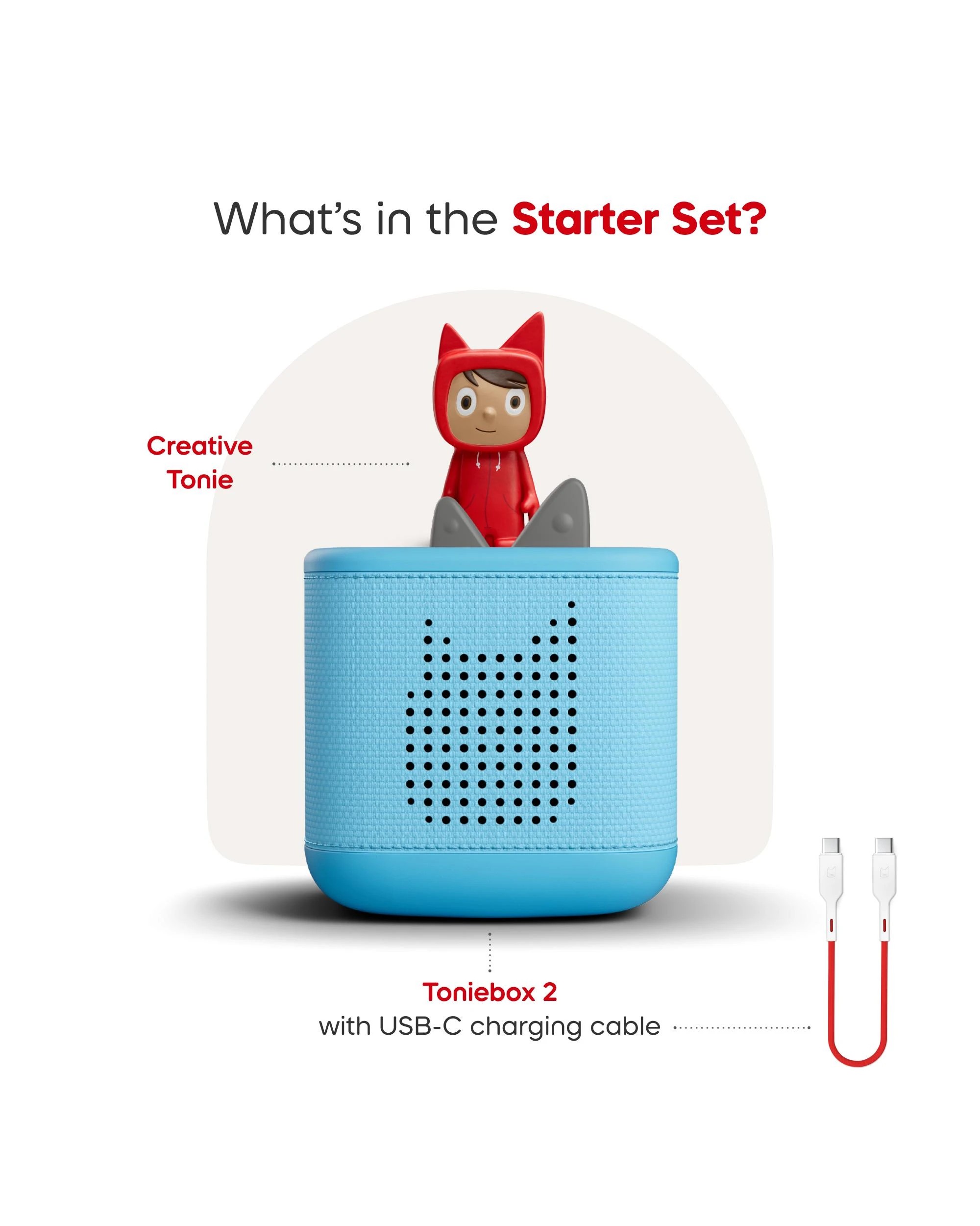 3 Tonies - Toniebox 2 Starter Set with Creative Tonie Rubie - Sky - Blue, 3 of 6