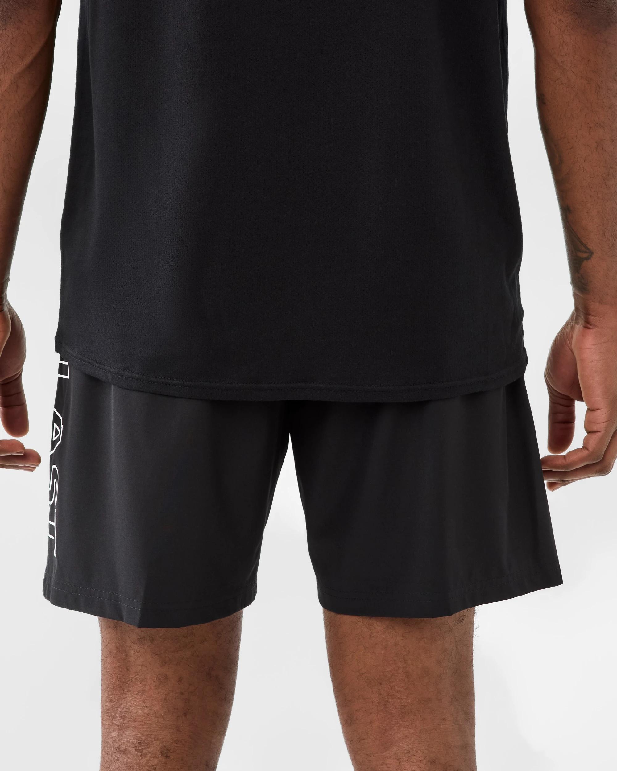 3 Everlast Mens Stretch Woven Shorts Black, 3 of 9