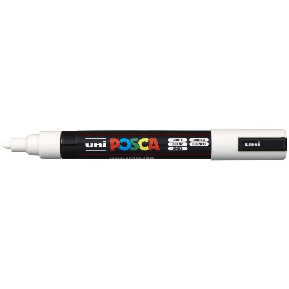 4 POSCA PC 5M Paint Markers Black/White 4 Pack, 4 of 10