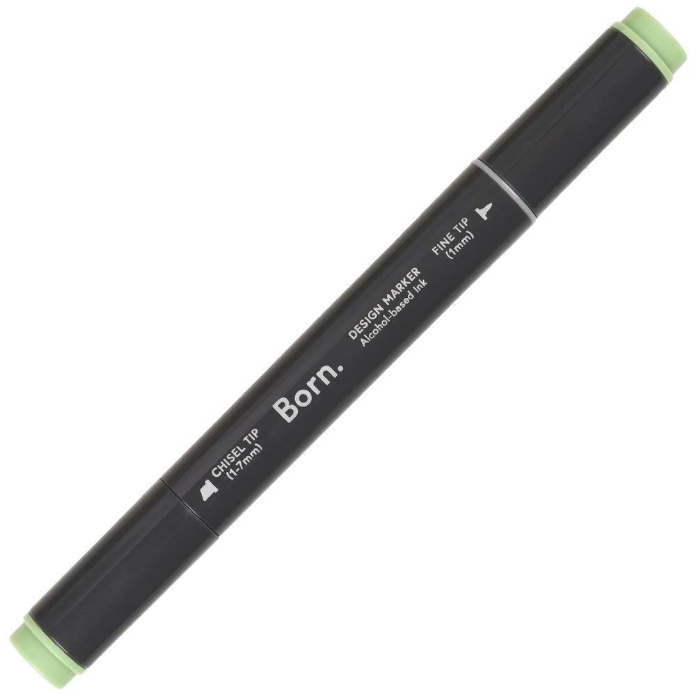4 Born Professional Dual-Tip Artist Marker Seedling Green G364, 4 of 4