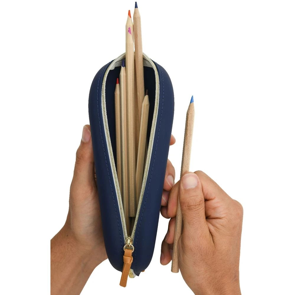 2 Bloomin Tray Large Pencil Case Navy Blue, 2 of 4