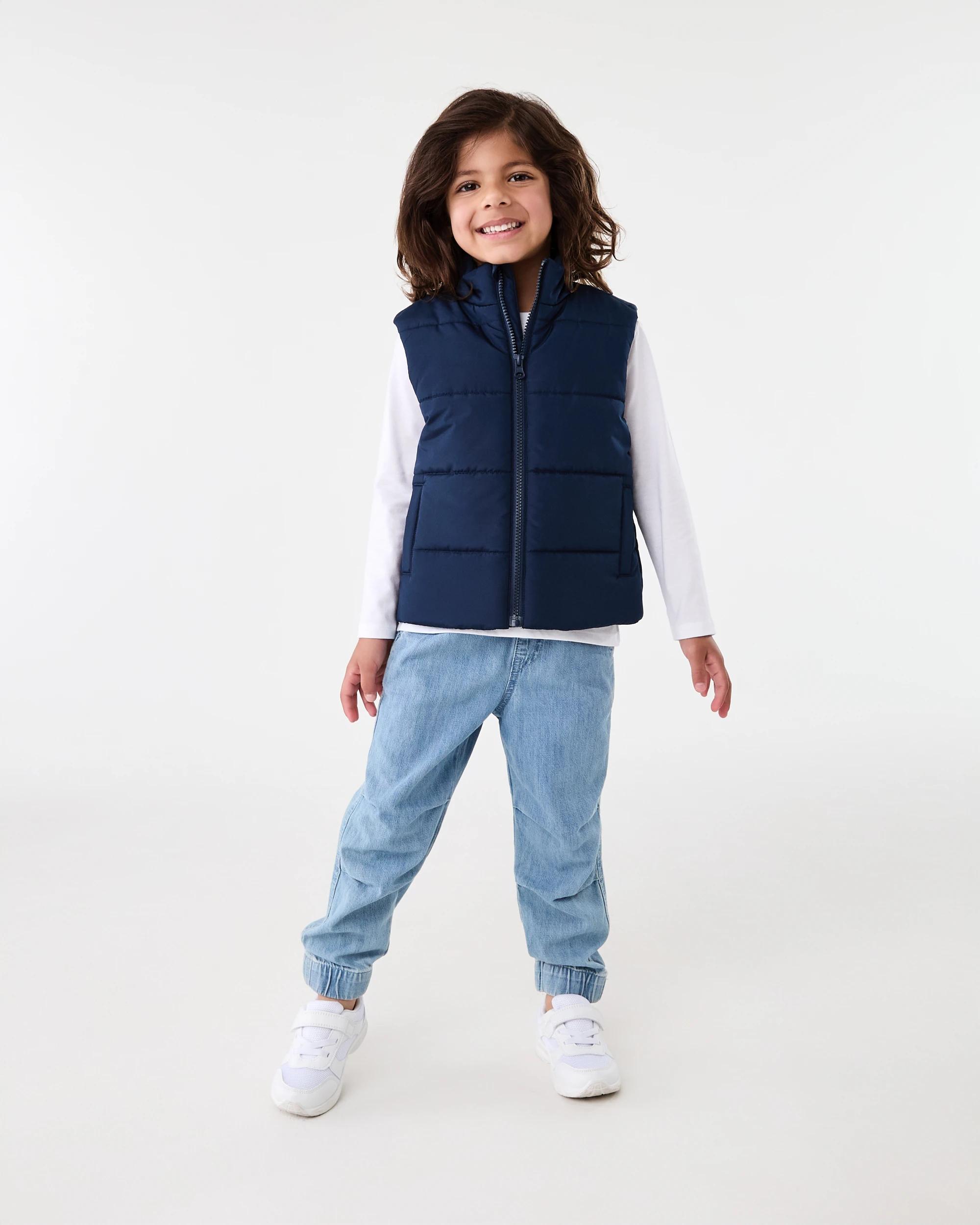 7 Puffer Vest Dress Navy, 7 of 7