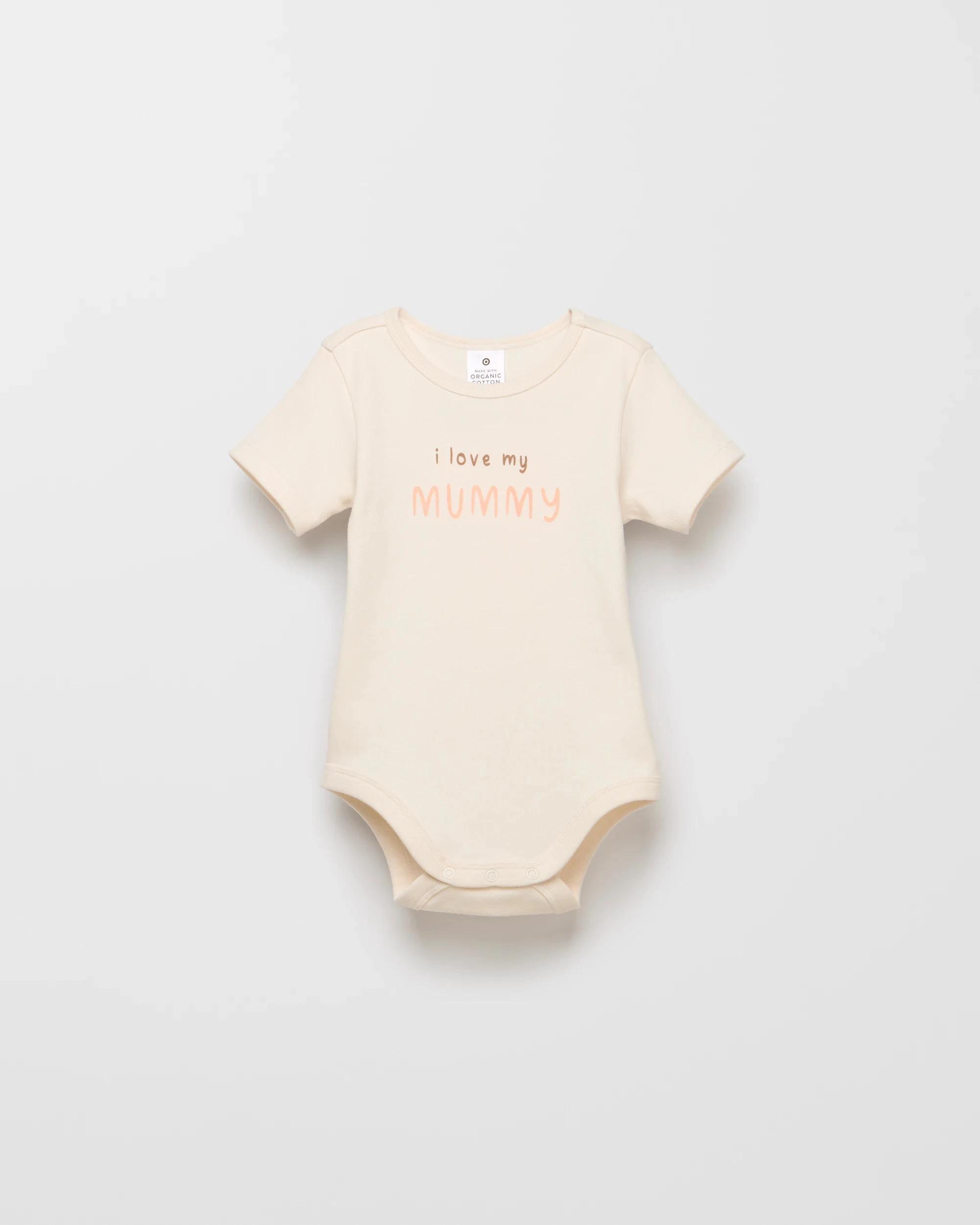 1 Target Baby Organic Cotton Print Bodysuit I LOVE MY MUMMY, 1 of 2