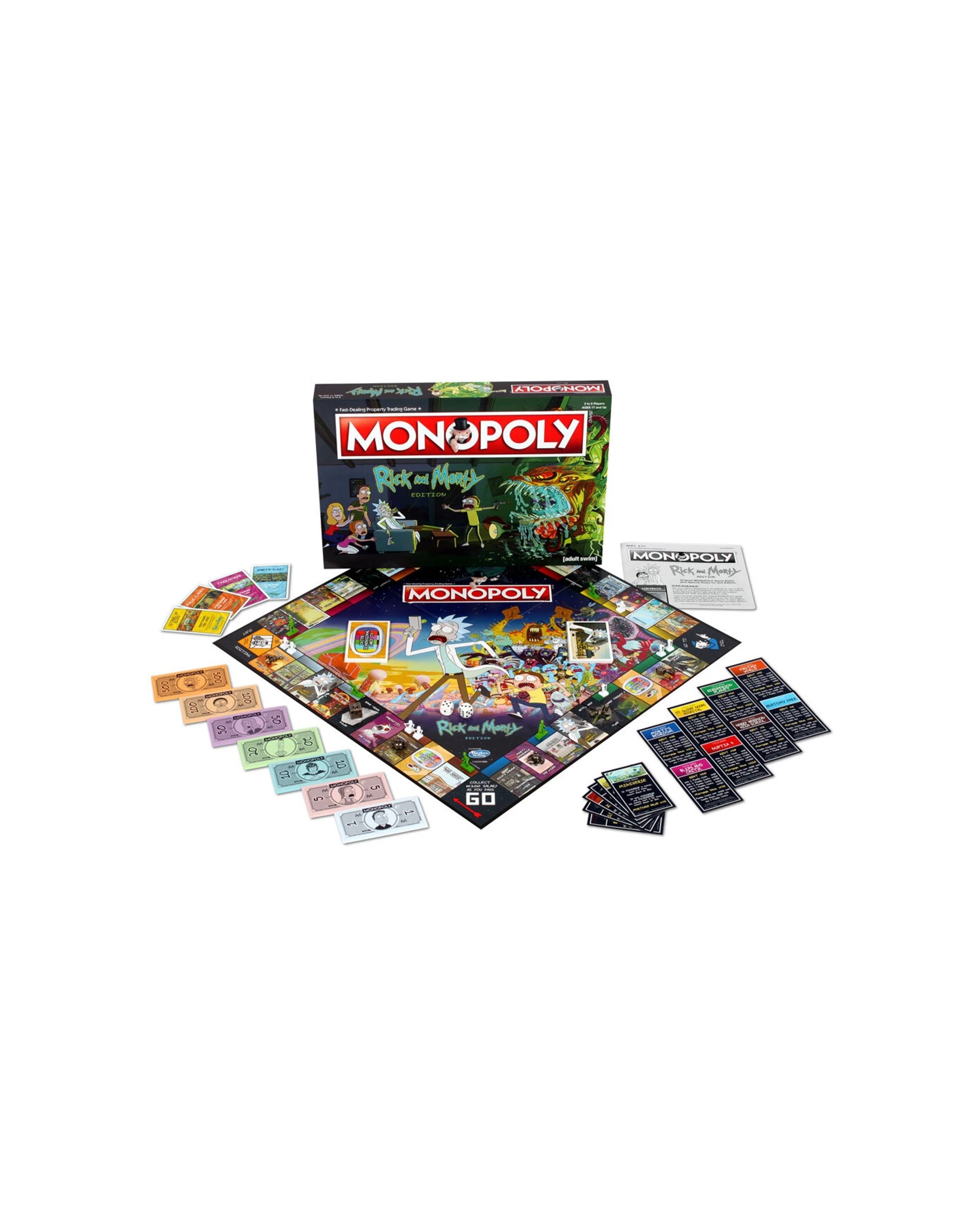 8 Monopoly Rick and Morty Edition Tabletop Themed Board Game 1 - Multi, 8 of 8