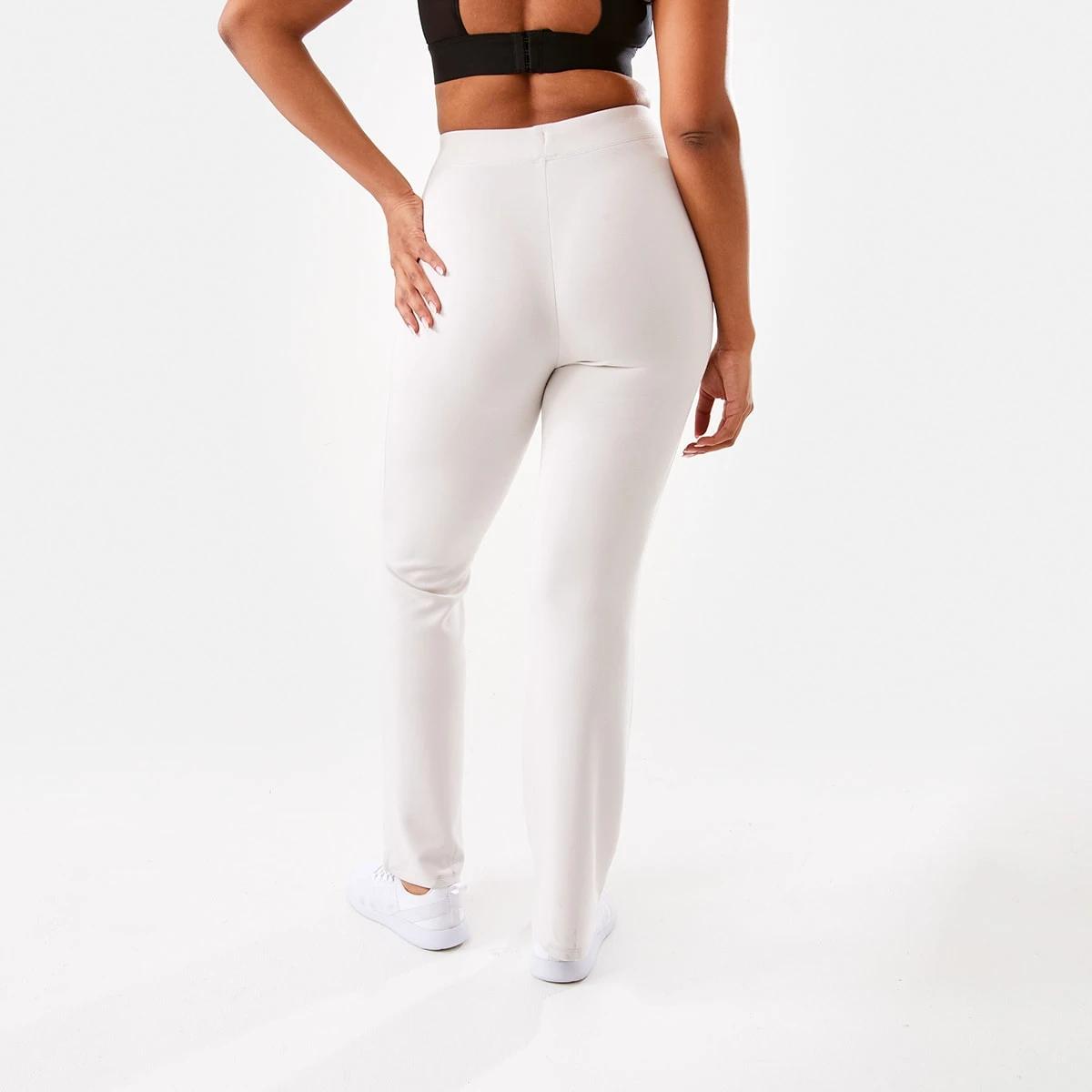 3 Active Womens Kick Flare Trackpants Peak Grey, 3 of 5