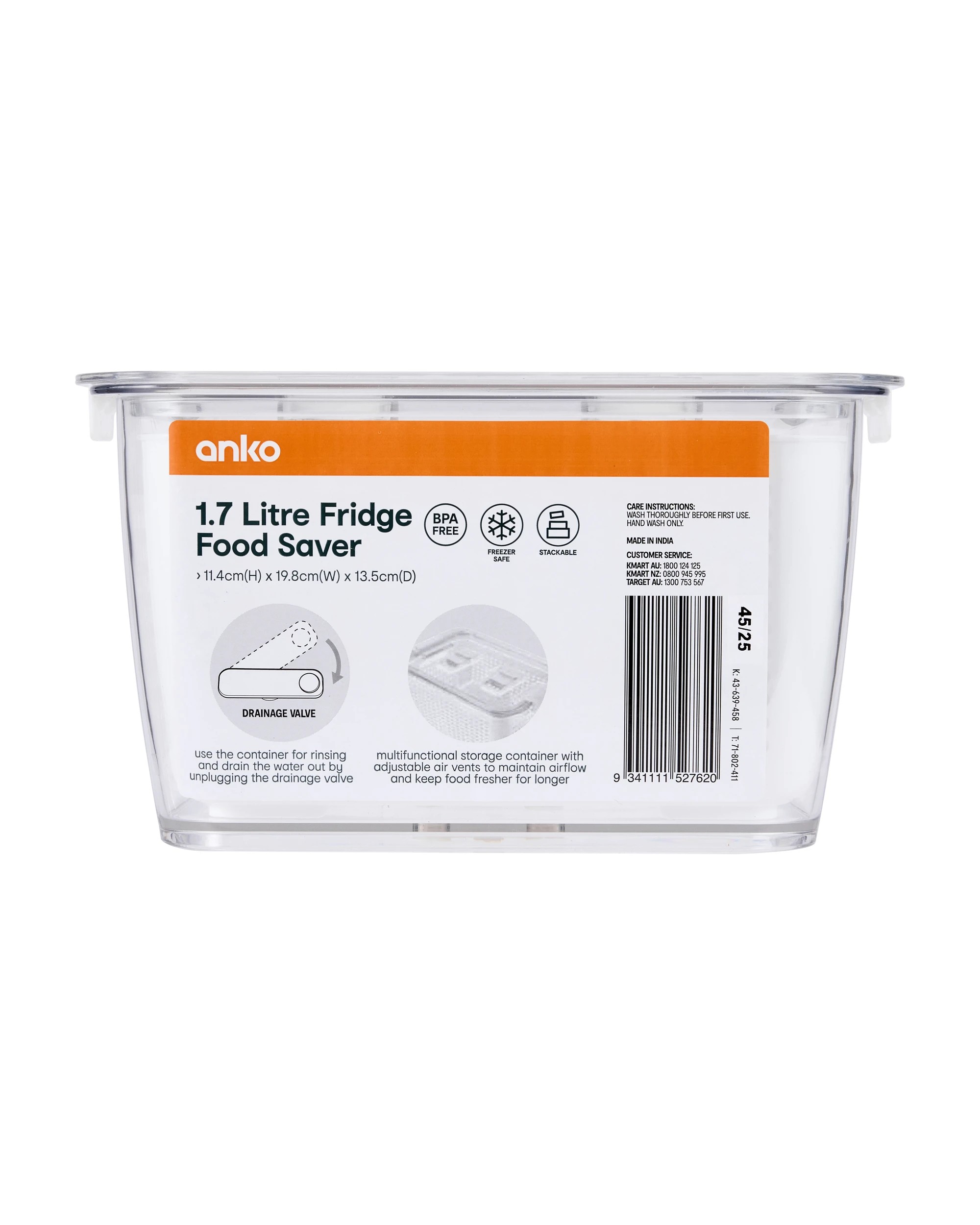 7 1.7 Litre Fridge Food Saver, 7 of 7