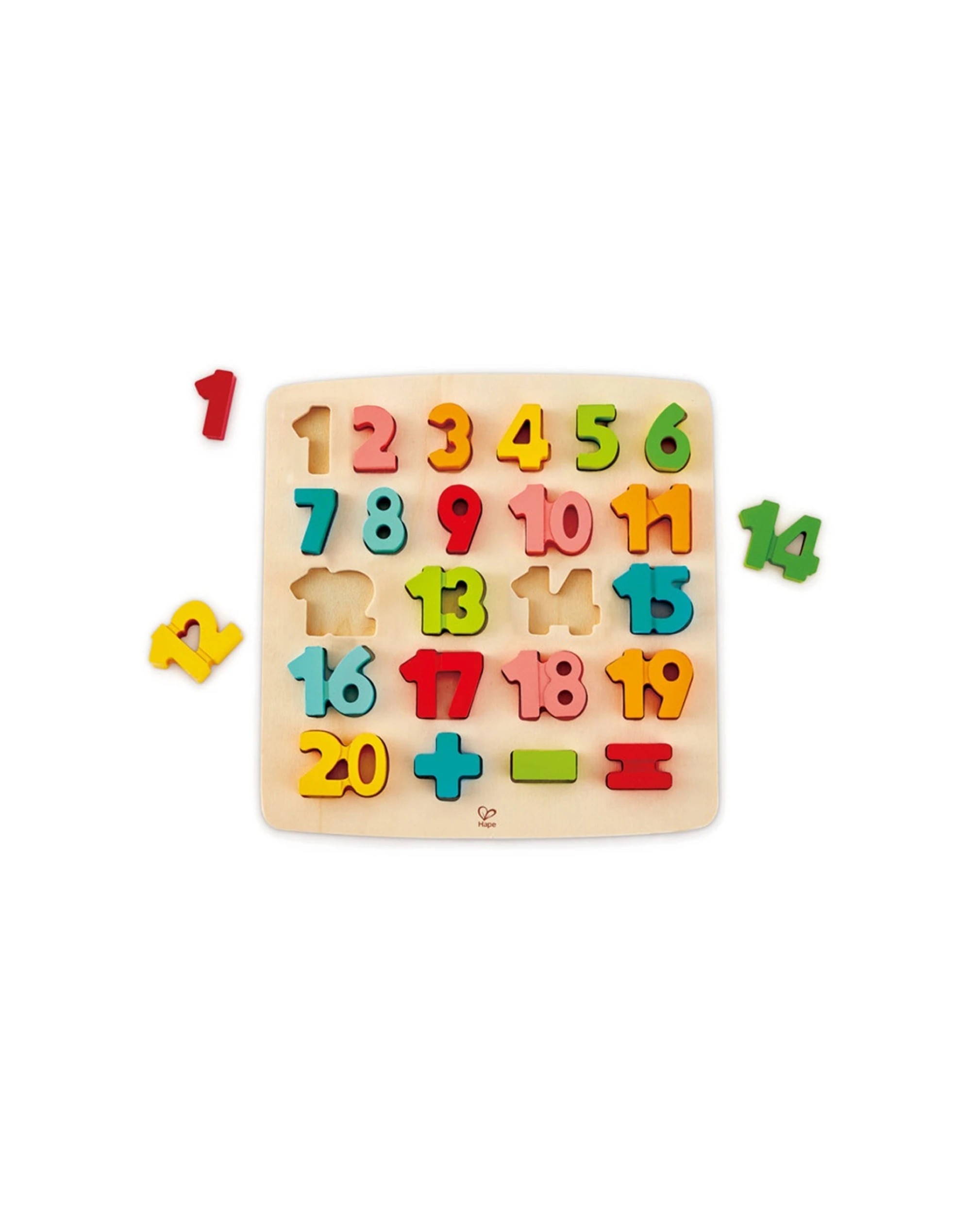 4 Hape Chunky Number Math Puzzle Educational Toy For Kids - Multi, 4 of 5