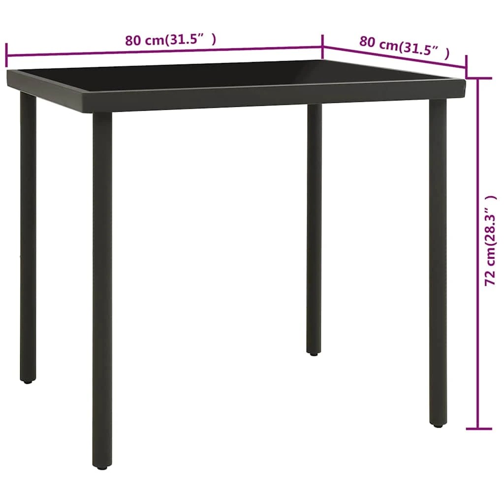 4 vidaXL Outdoor dining table Durable - Grey, 4 of 4
