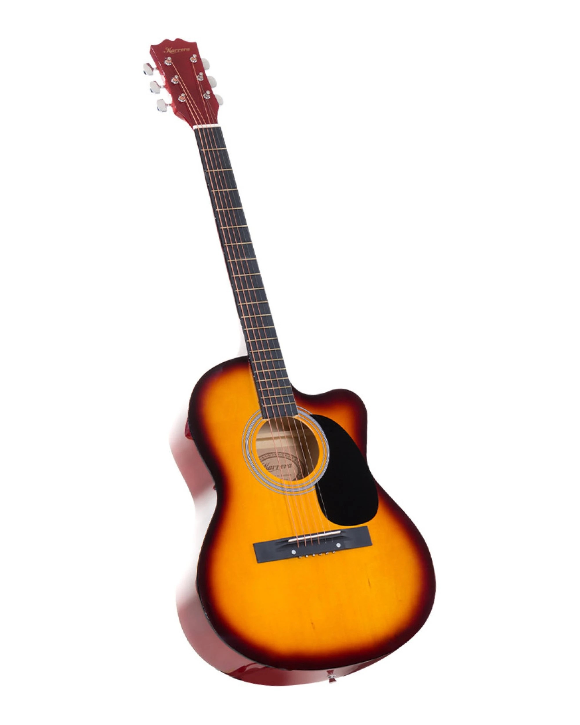1 Karrera 40in Acoustic Guitar in Sunburst, 1 of 5