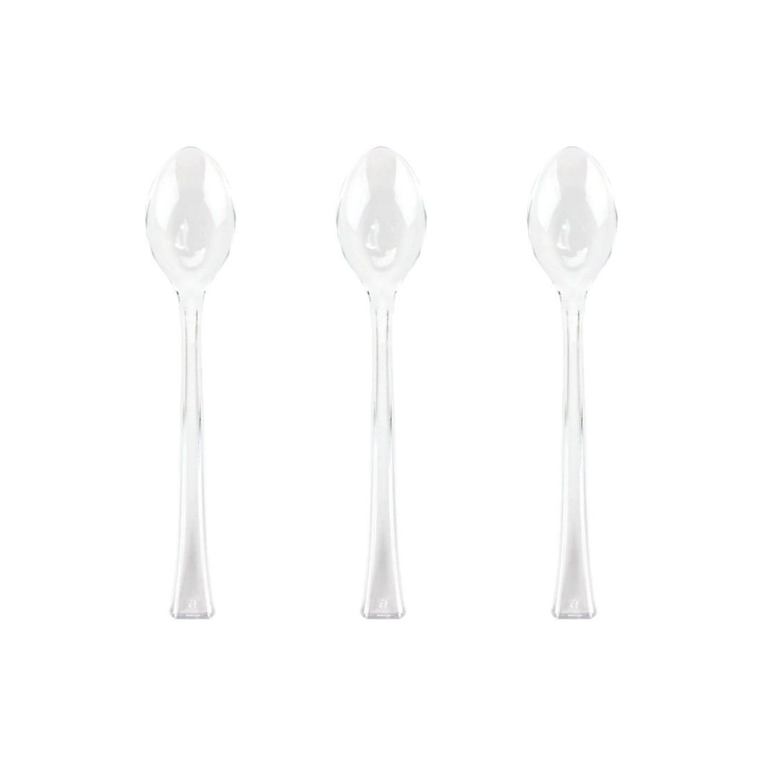 1 Partyware Clear Reusable Mini Cocktail Spoons (Pack of 40), 1 of 4