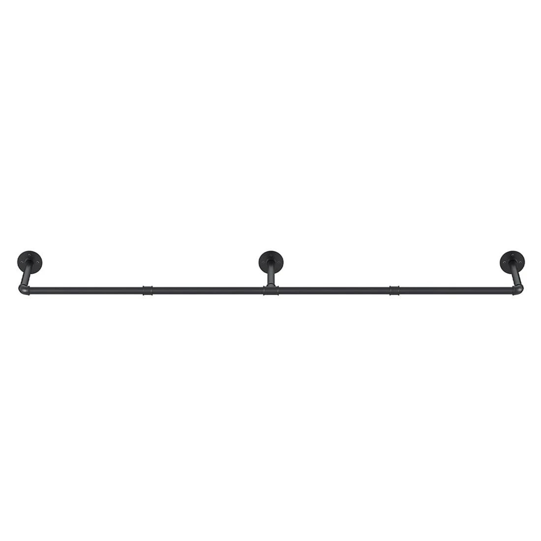 3 Artiss Clothes Rack Airer Floating Shelf Metal - Black, 3 of 6