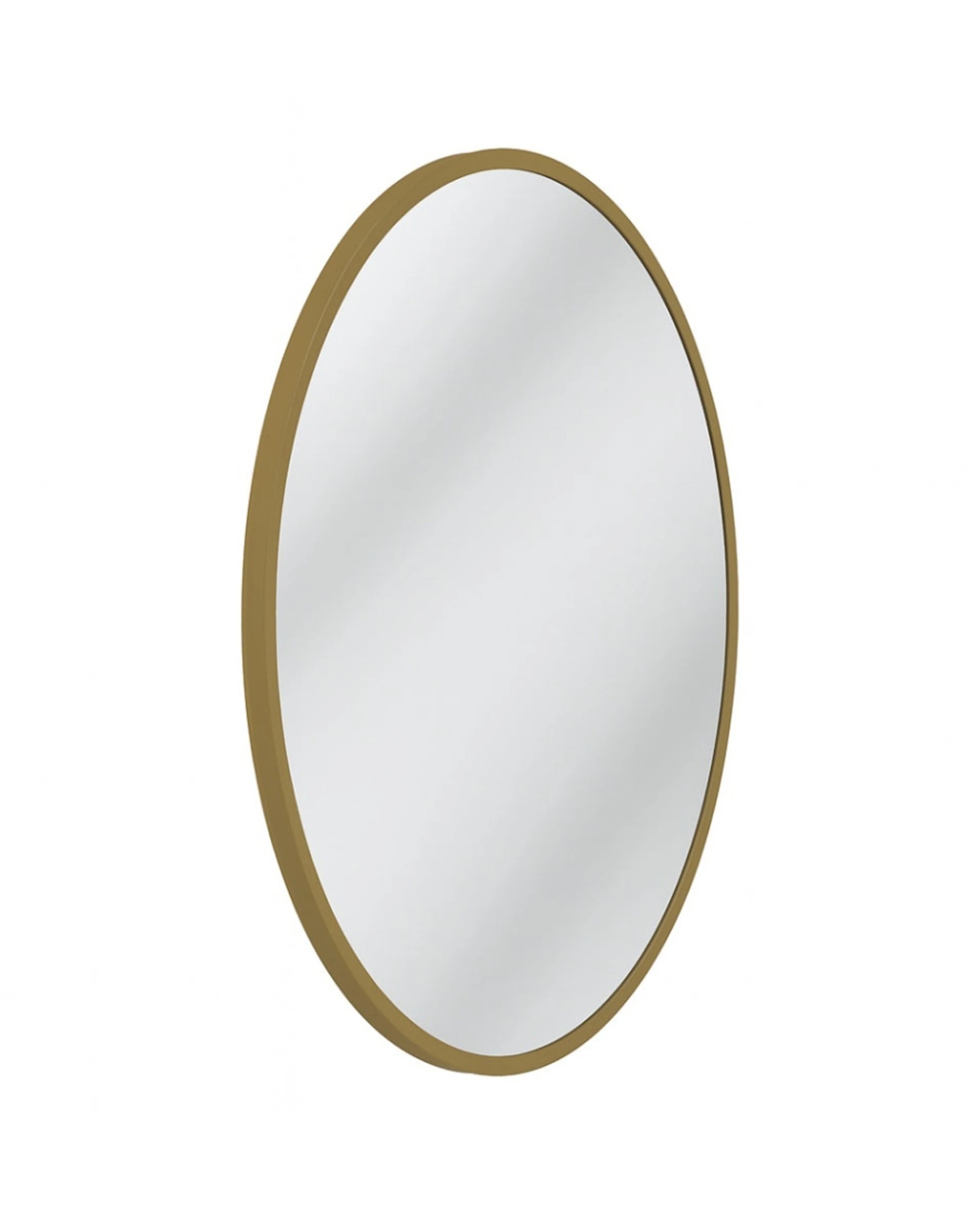 1 Urban Style Reflections Round Mirror Contemporary Home Decor 80cm - Gold, 1 of 9