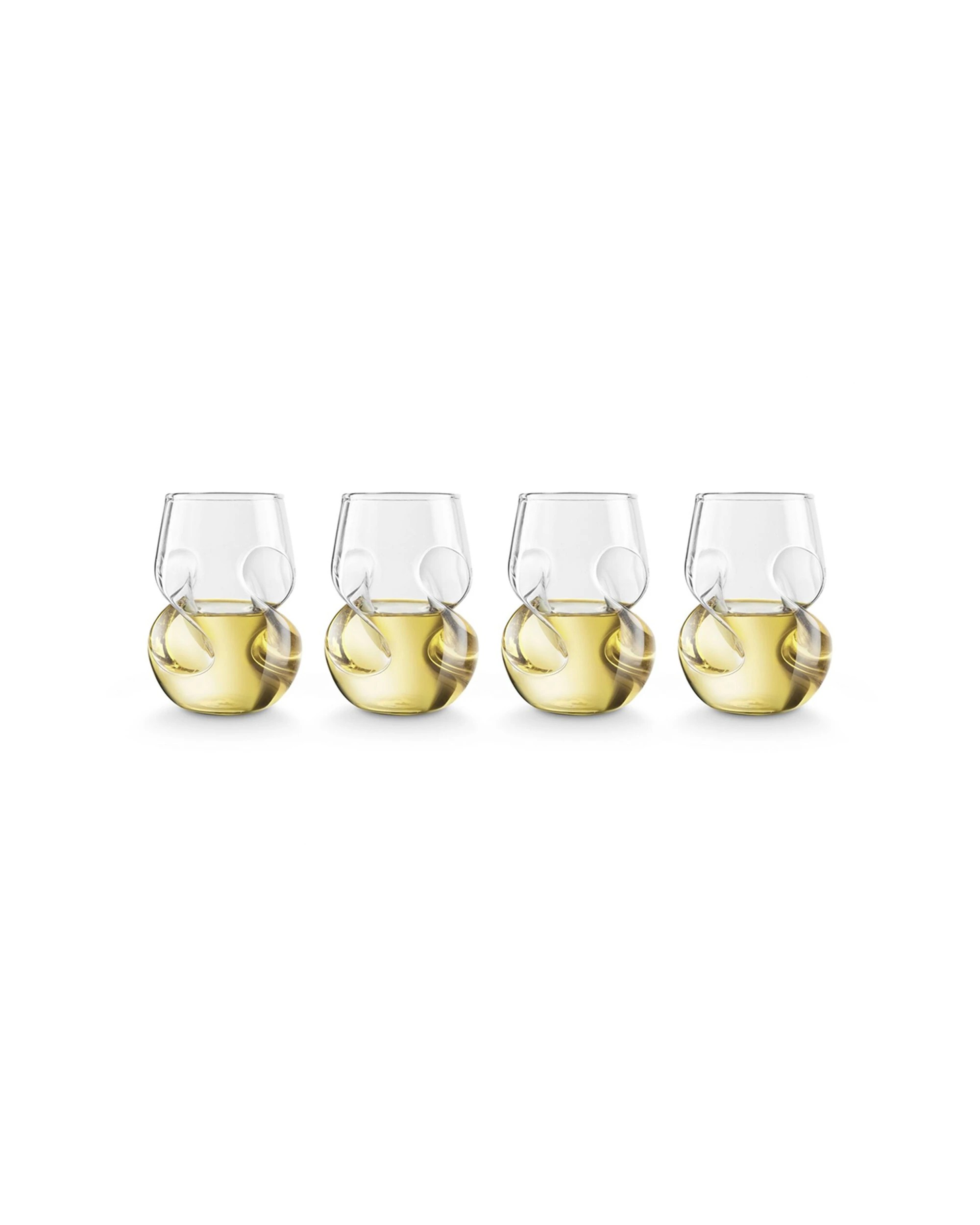 1 Final Touch 4pc Conundrum Wine Glasses Glass Set 266ml - Clear, 1 of 4