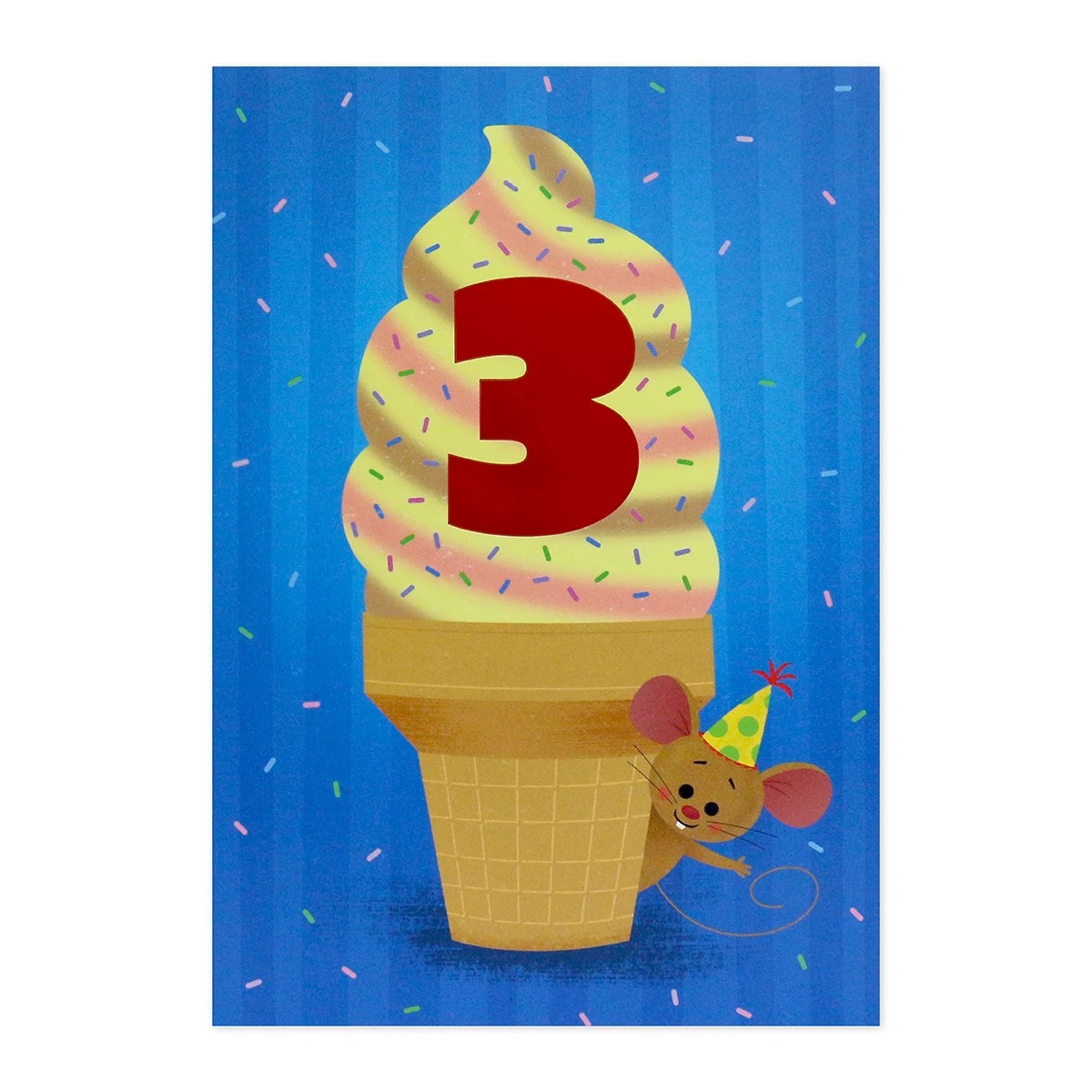 3 Connections from Hallmark 3rd Birthday Card - Ice Cream, 3 of 3