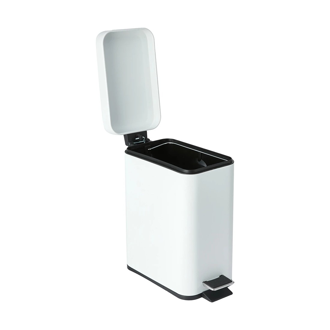 3 5L Slim Line Bin - White, 3 of 7