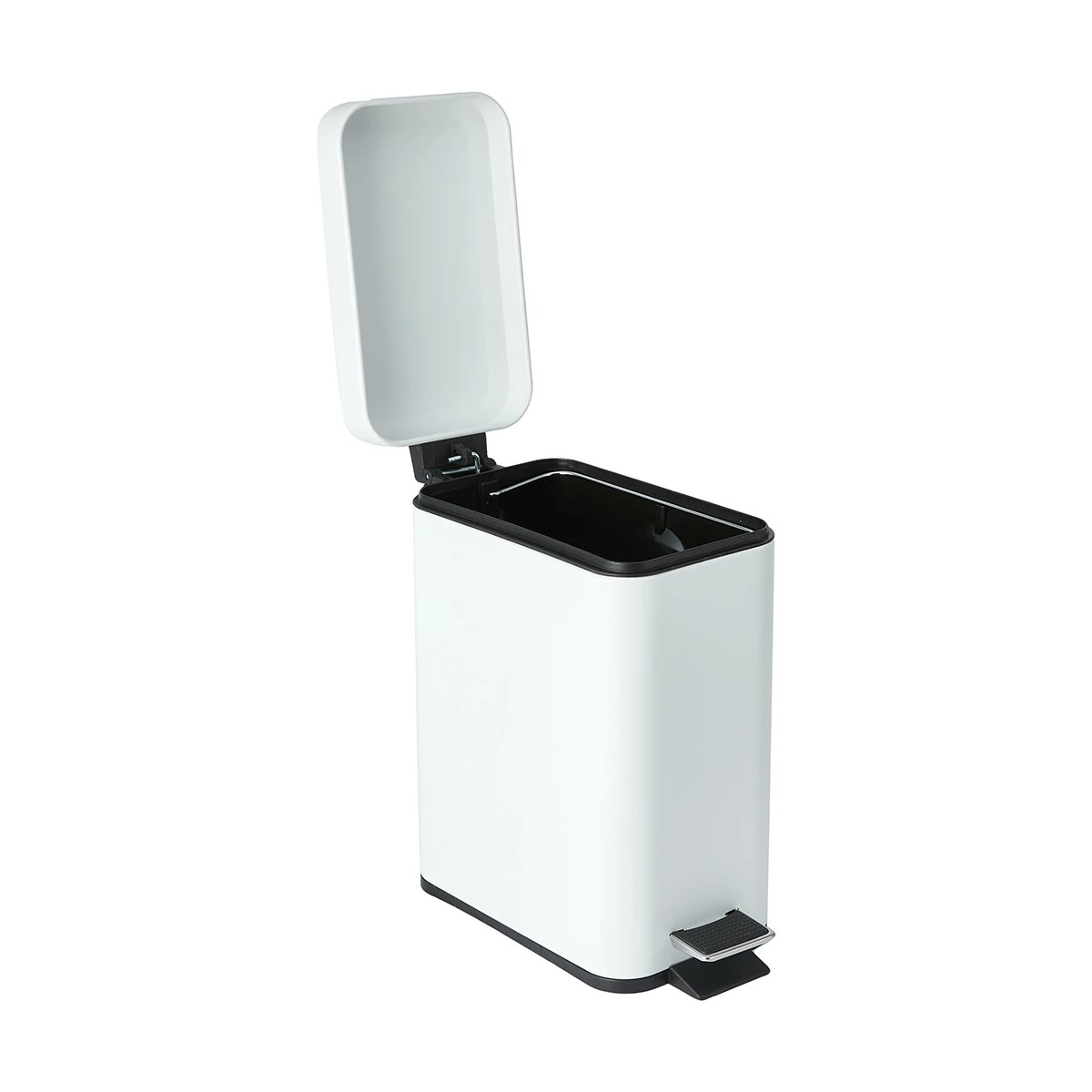 3 5L Slim Line Bin - White, 3 of 7