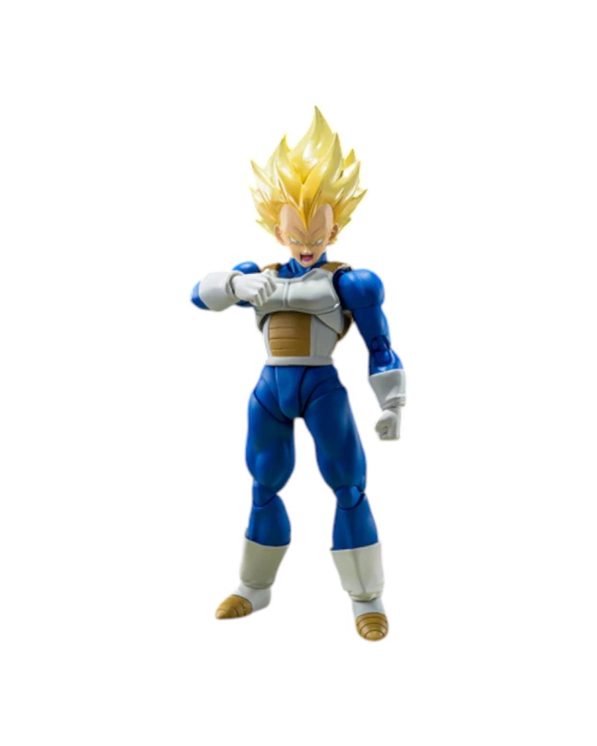 3 Dragon Ball S.HFiguarts Super Saiyan Vegeta Awakening Super Saiyan Blood Figure, 3 of 6