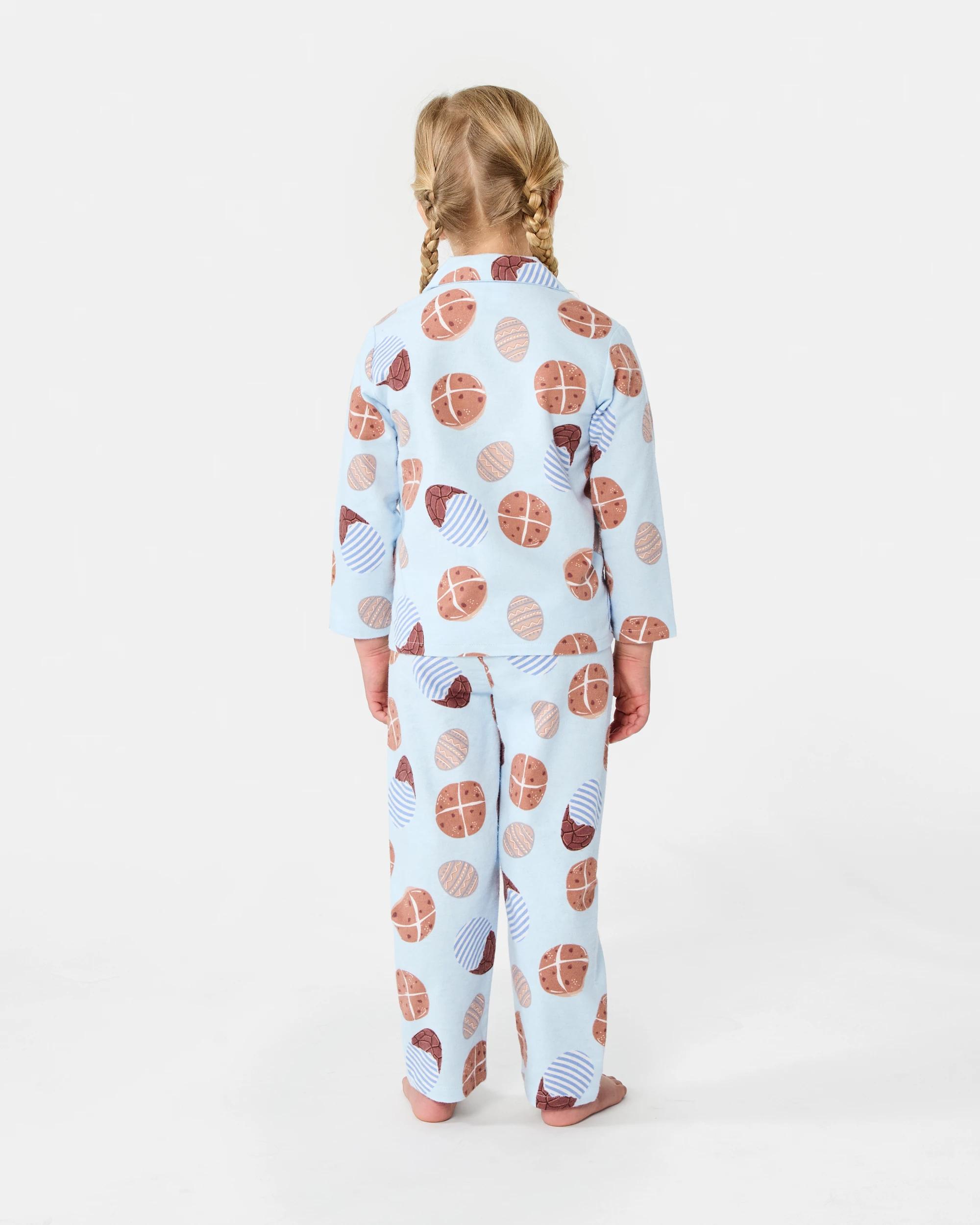 2 Flannel Family Matching Pyjama Set Blu Sweets, 2 of 8