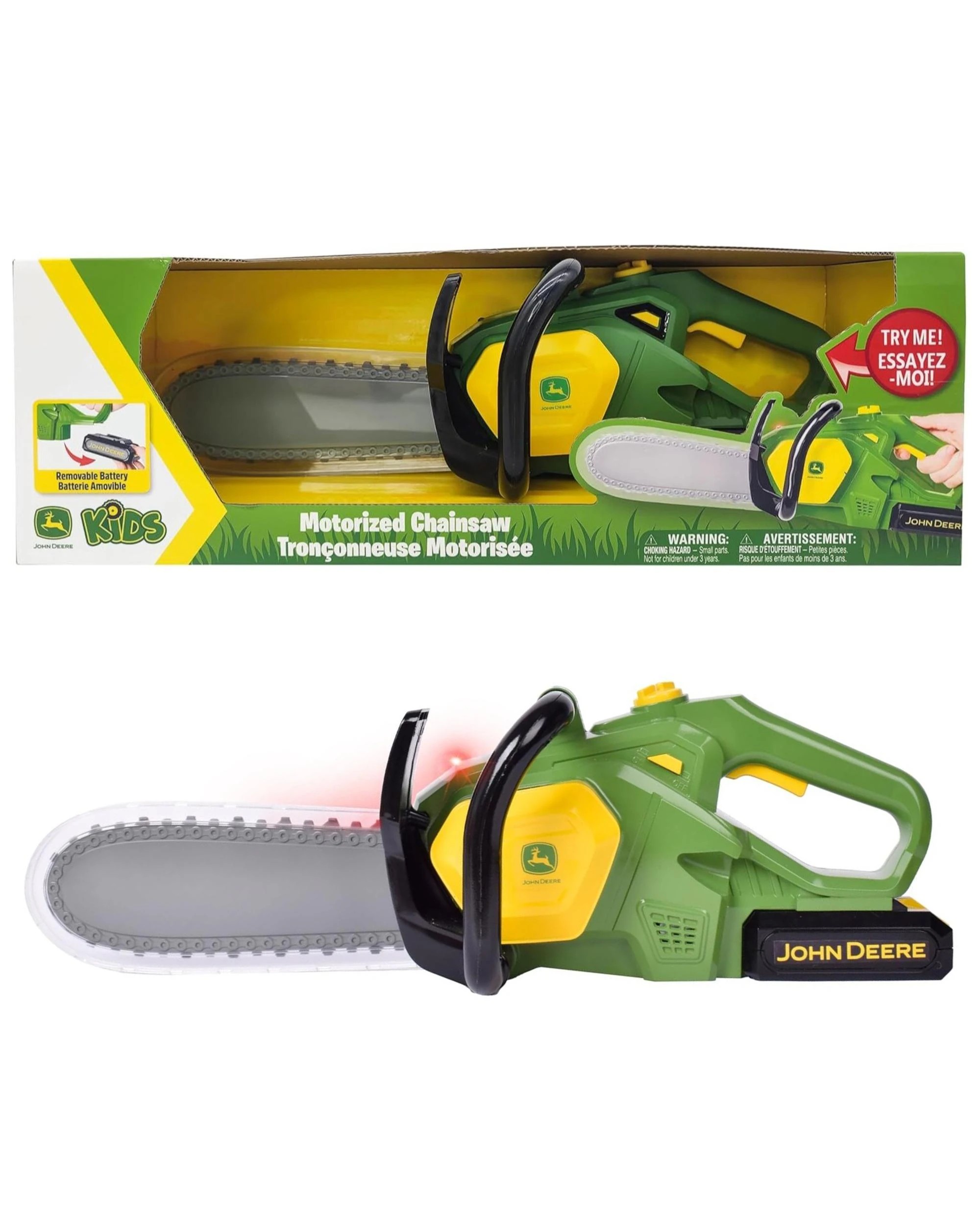 1 John Deere Kids Motorised Chainsaw, 1 of 6