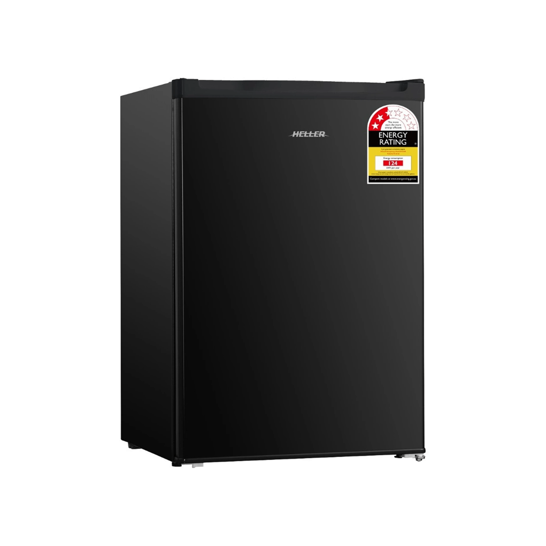 1 Heller 75l Electric Mini Bar Fridge Home/office Refrigerator/cooler/ice Box - Black, 1 of 3