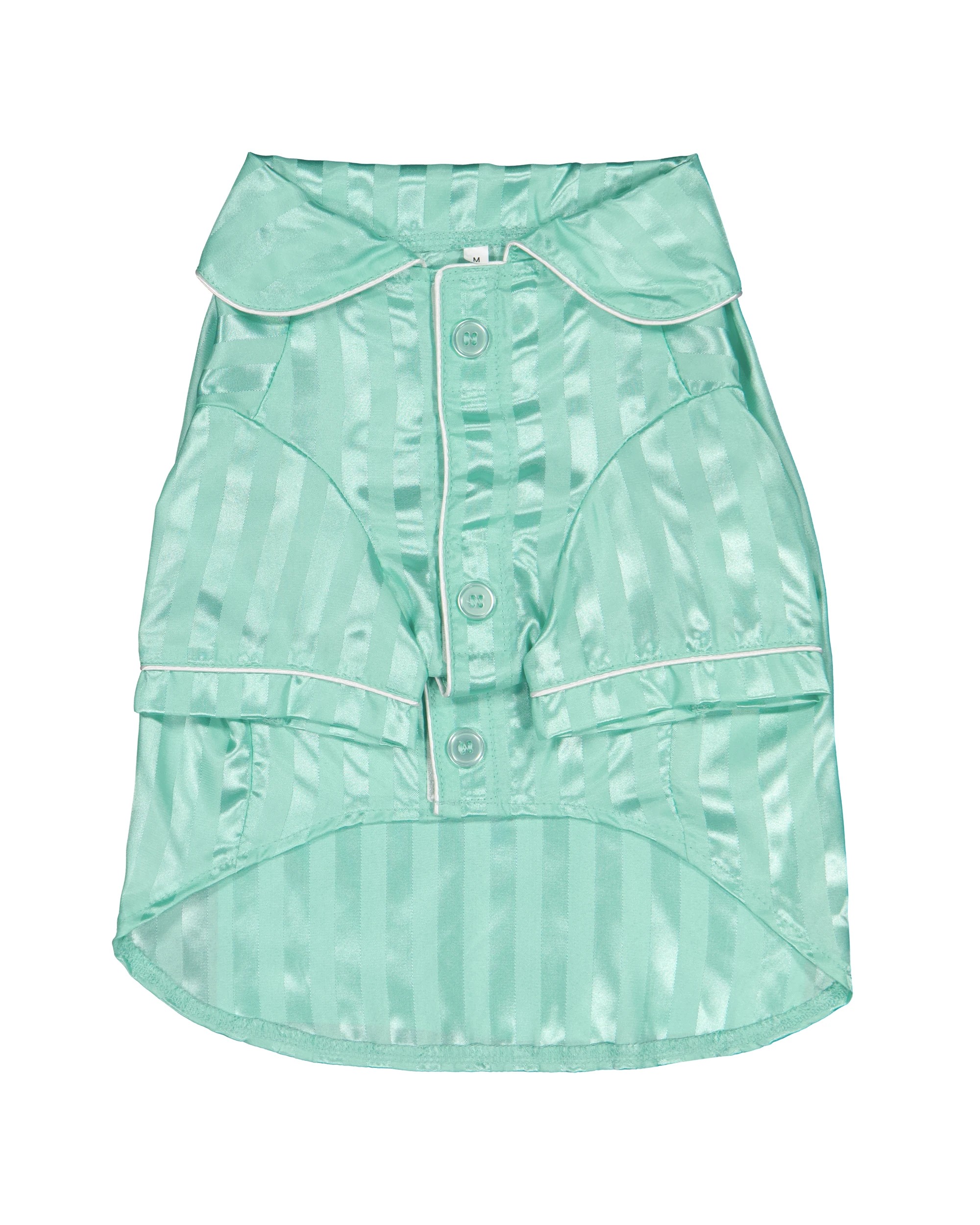 6 Pet Satin Pyjamas - Medium, Aqua, 6 of 9