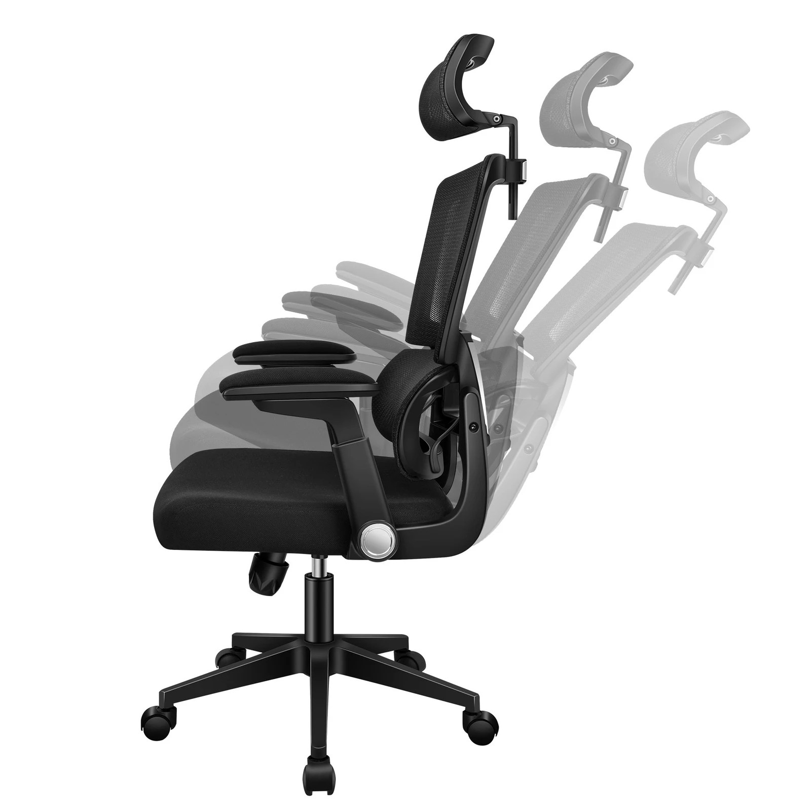 5 Alfordson Mesh Office Chair Executive Computer Chairs Study Work Gaming Seat - Black, 5 of 10