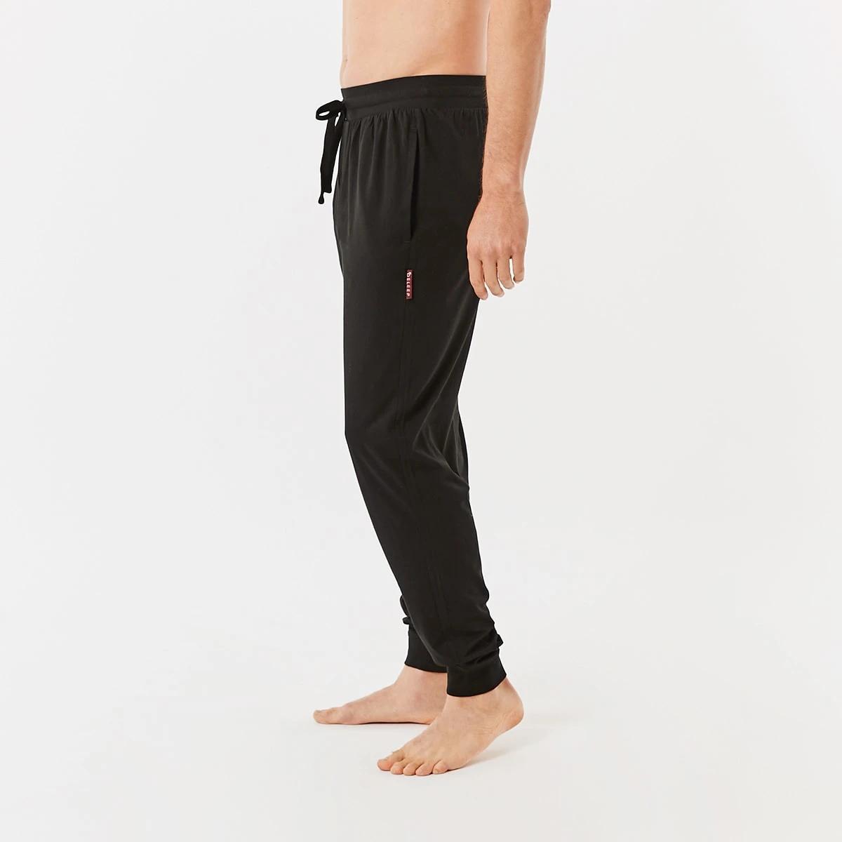 2 Ribbed Waist Joggers Black, 2 of 5
