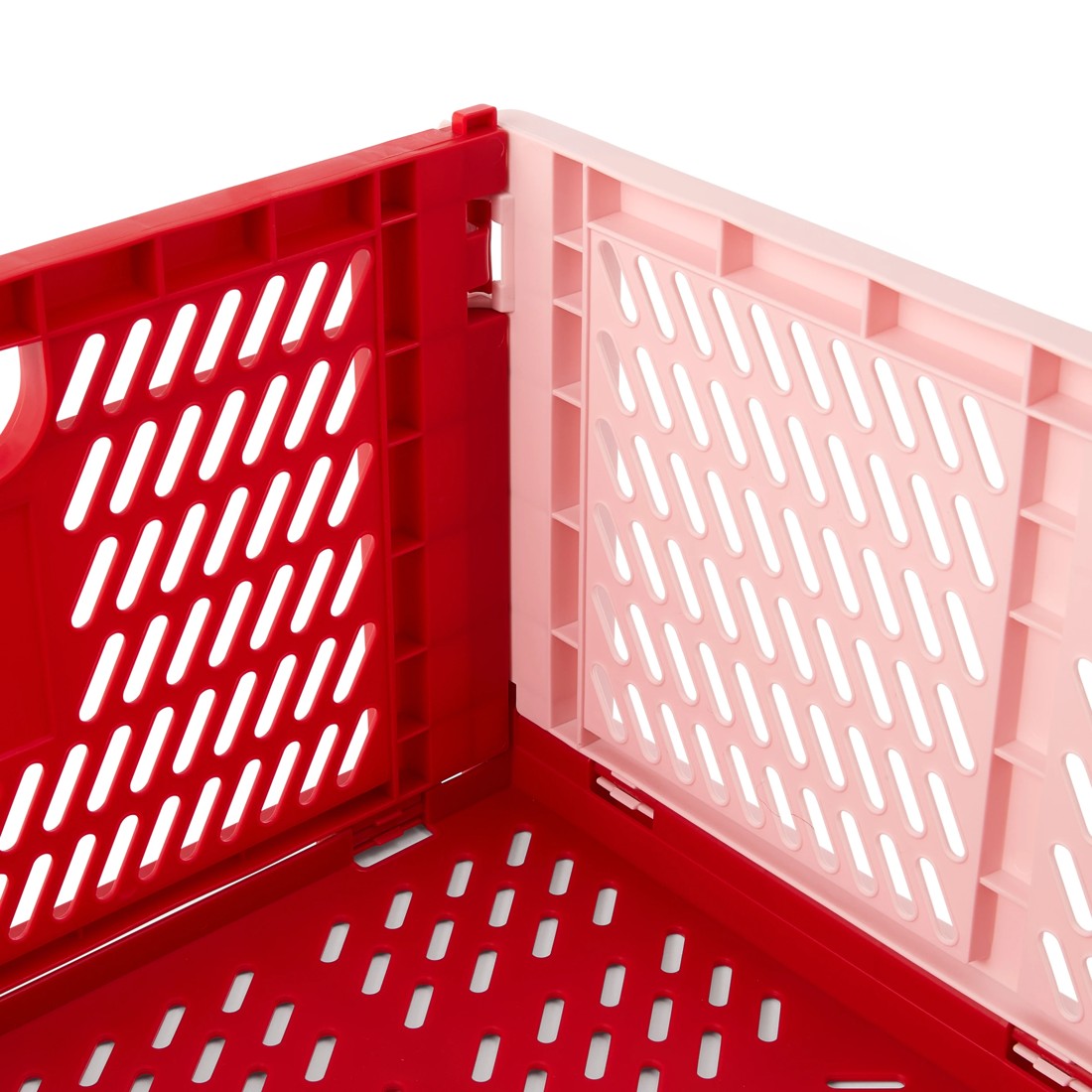 6 30L Collapsible Crate - Large, Red, 6 of 8