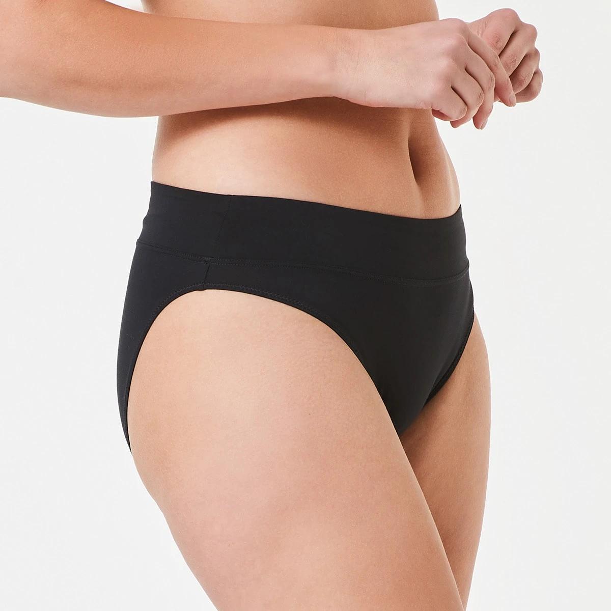 4 3 Pack Ultrasoft Recycled Polyester Hi-Cut Briefs Black, 4 of 6