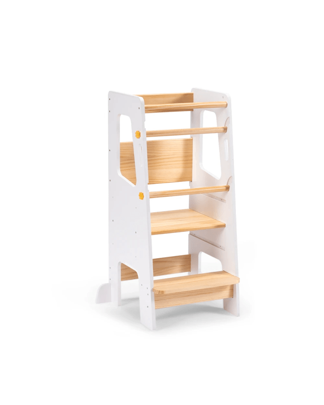 PlayPals Toddler Learning Tower Adjustable Step Stool Kitchen Helper - W