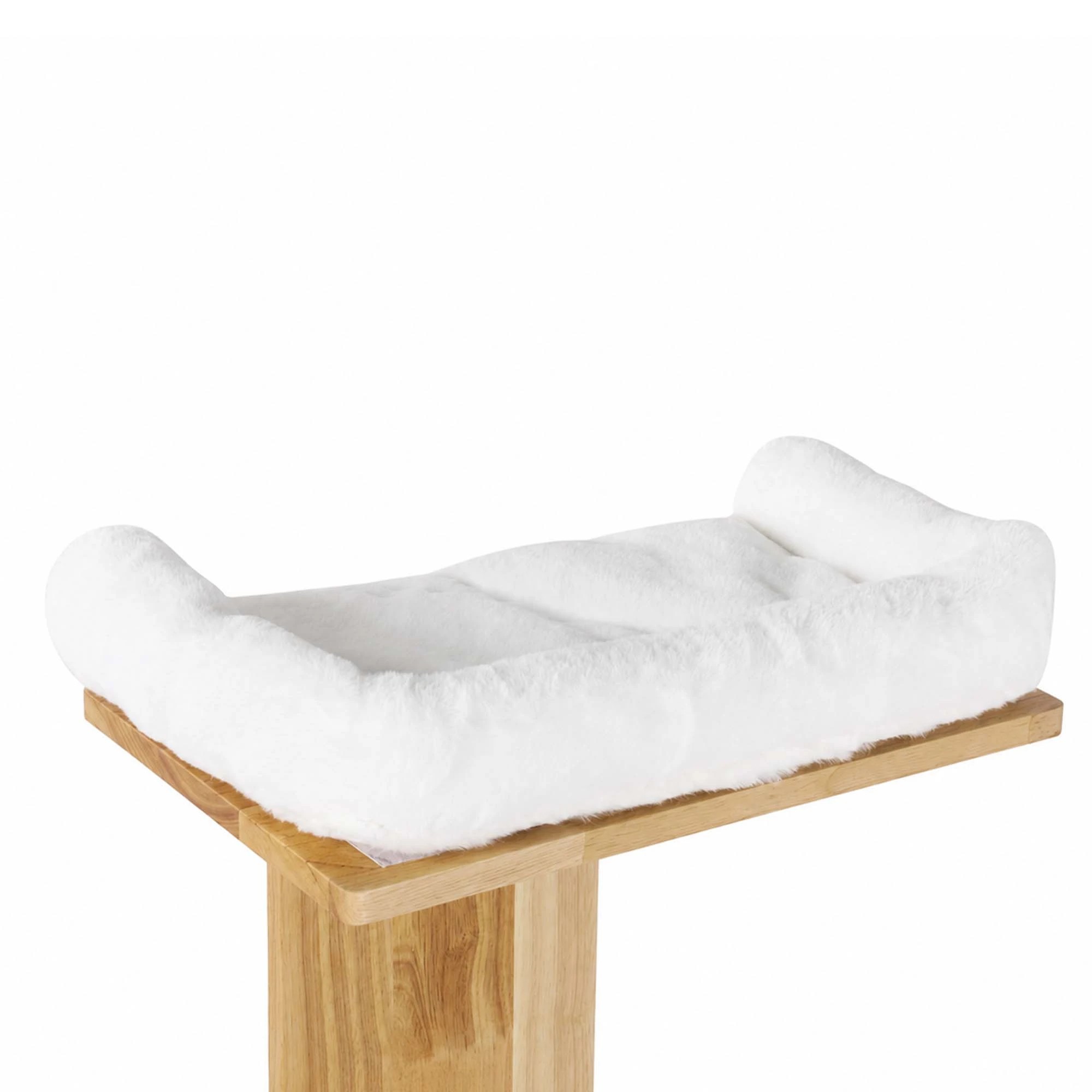 4 Pawz Cat Wall Shelves 2 Steps Wide Perch Soft Beds for Large Cats Climbing White, 4 of 8