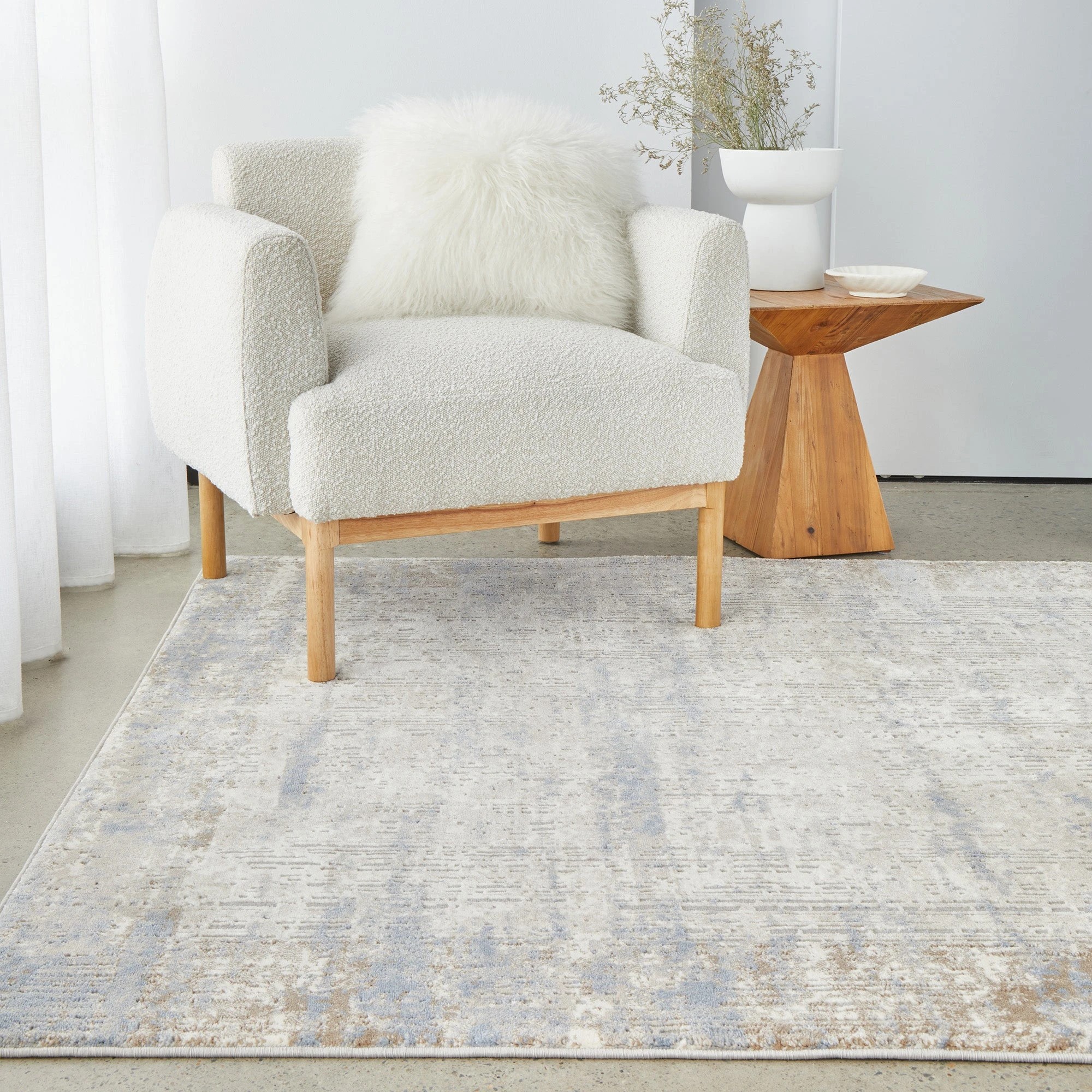 2 Common Ground Rugs Headland Nola 400x300cm - Extra Extra Large Pet Friendly Floor Rug - White, 2 of 7