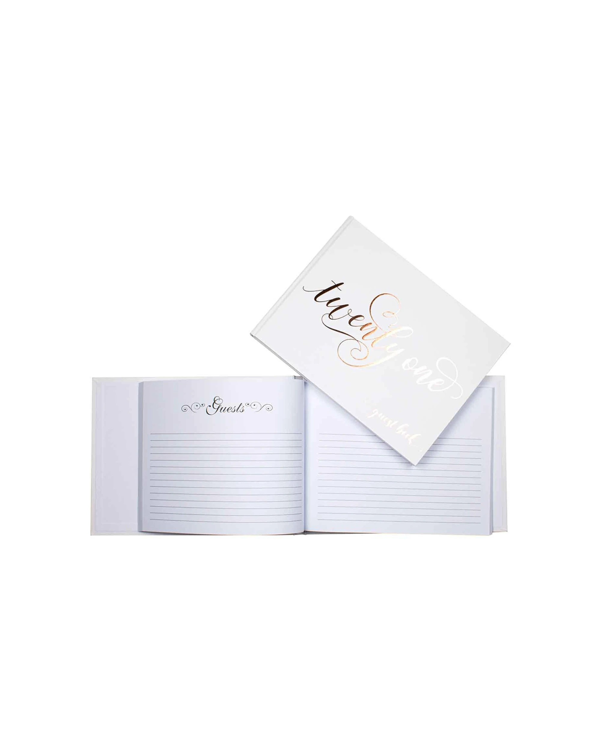 1 21st Birthday Signature Guest Book 23x18cm Novelty/keepsake - Gold, 1 of 3