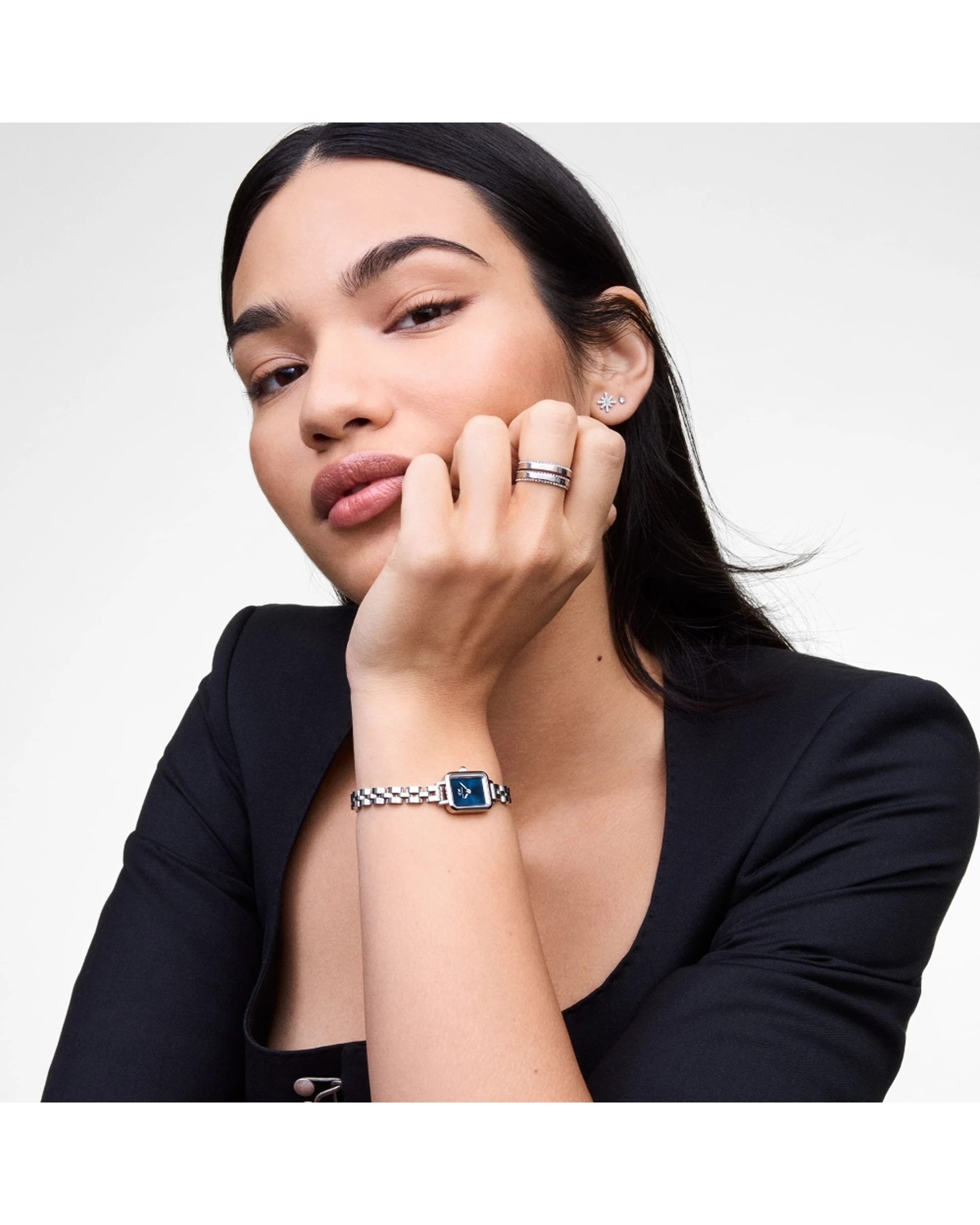 2 Daniel Wellington Quadro Mini Arch 3-Link Arctic Sunray Silver Watch 15.4x18.2mm, 2 of 6