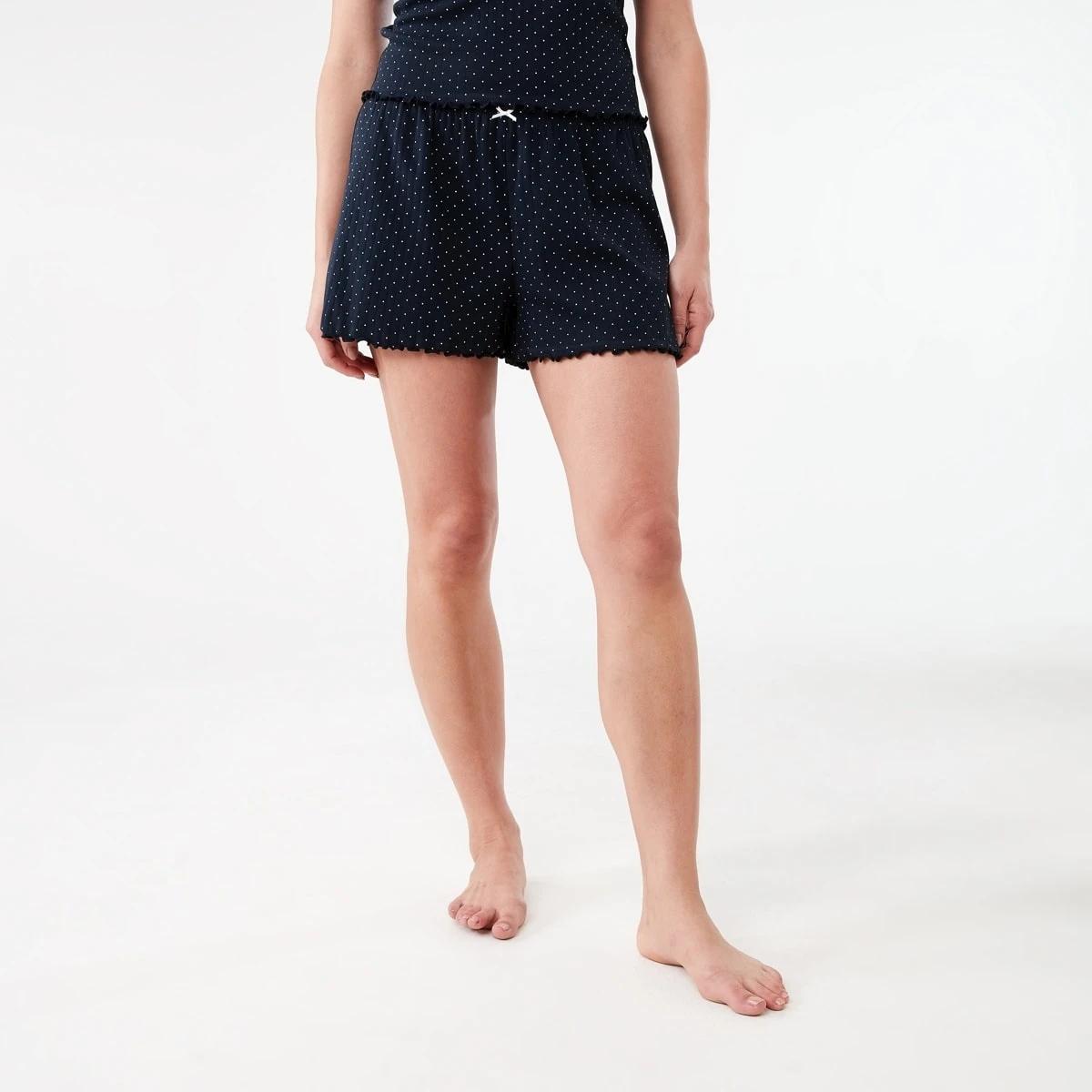 6 Rib Sleep Shorts PIN SPOT, 6 of 7