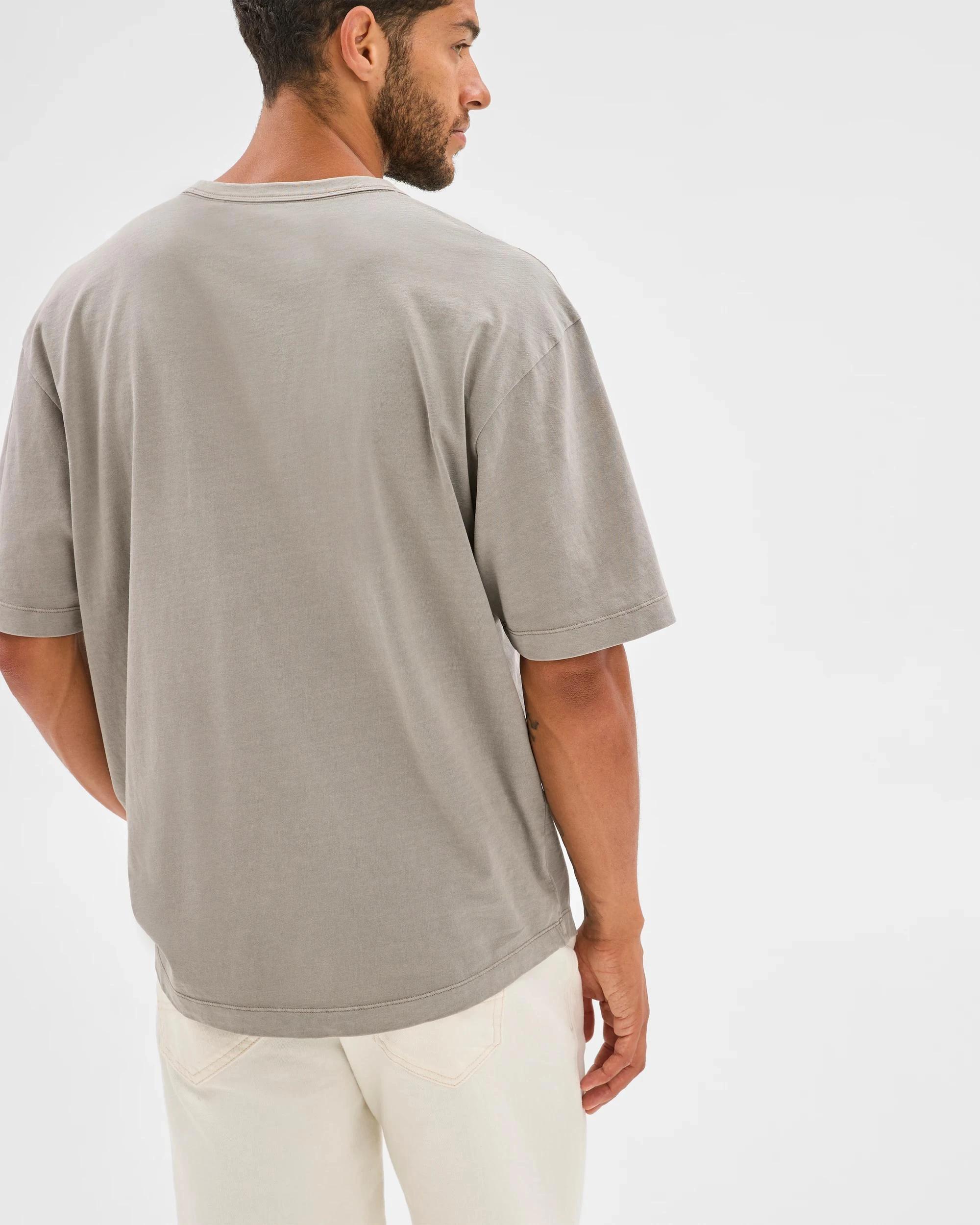 5 Target Man Australian Cotton Oversized T-Shirt STEEPLE GREY, 5 of 5