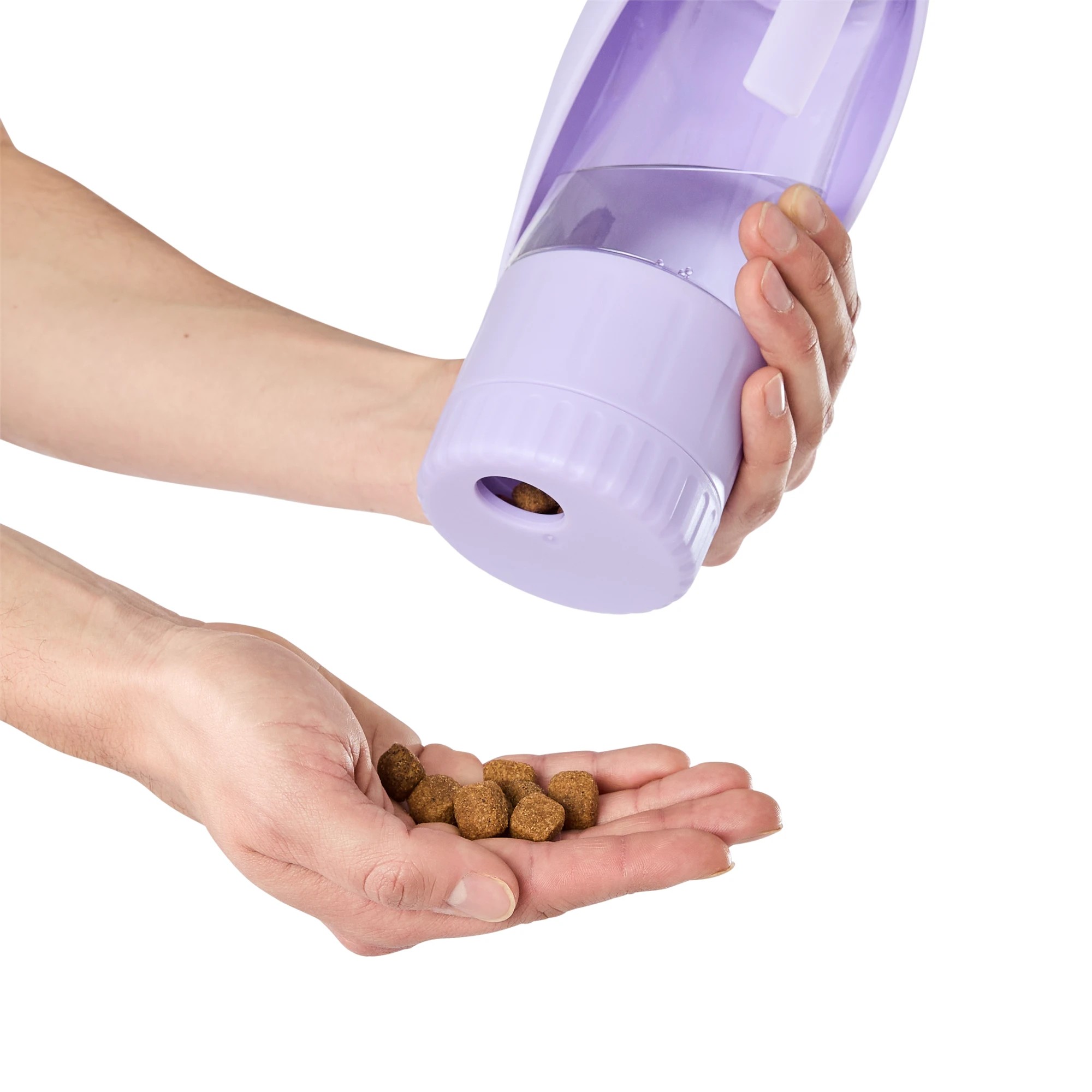 2 Pet Travel Bottle with Treat Holder - Lilac, 2 of 9