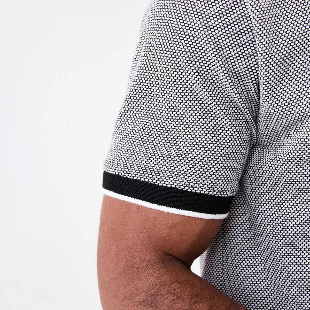 6 Jacquard Polo Shirt JACQUARD BLACK, 6 of 6