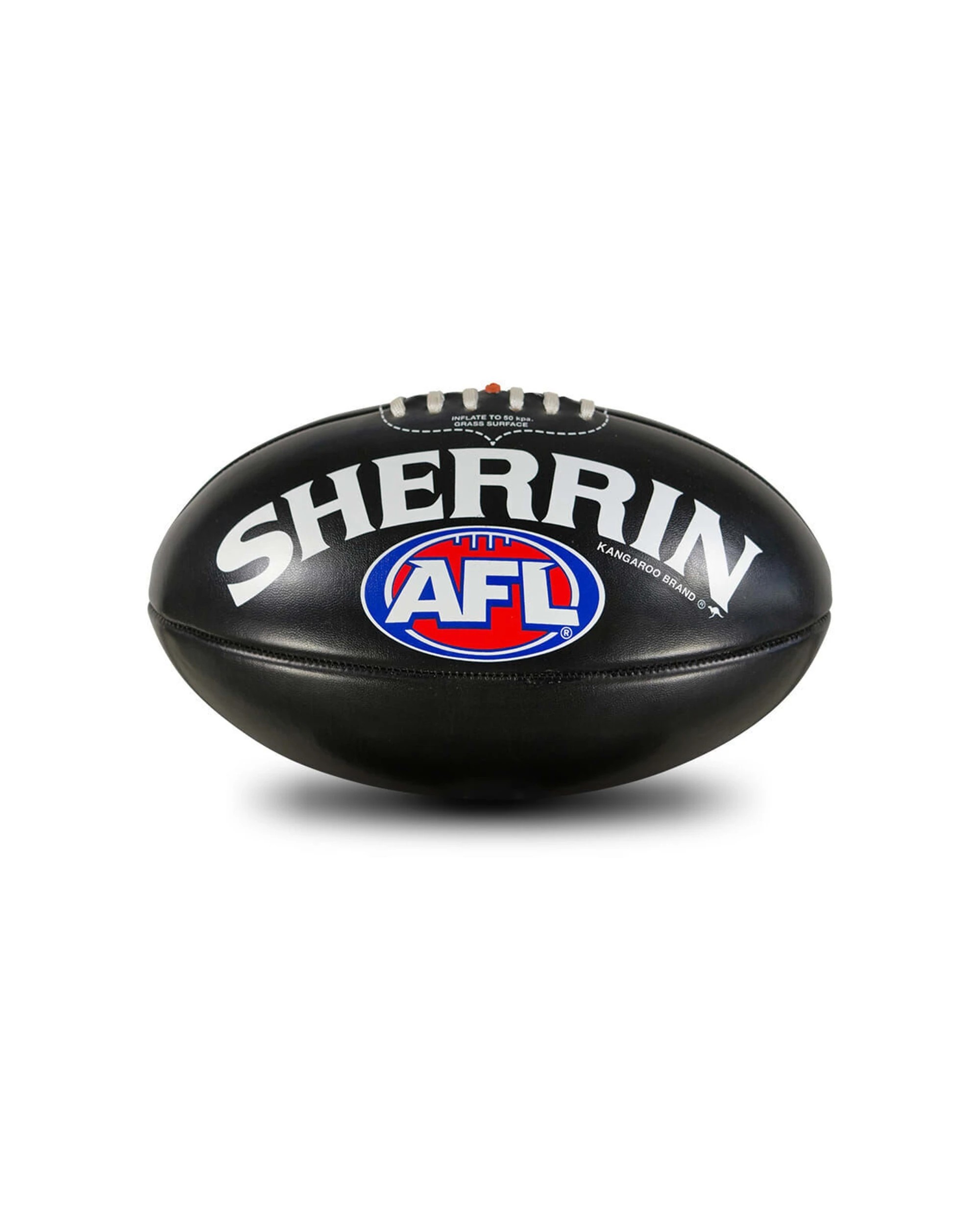 2 Sherrin AFL Football 2 Pack PVC Replica Size 5 Official AFL Merchandise - Black, 2 of 3