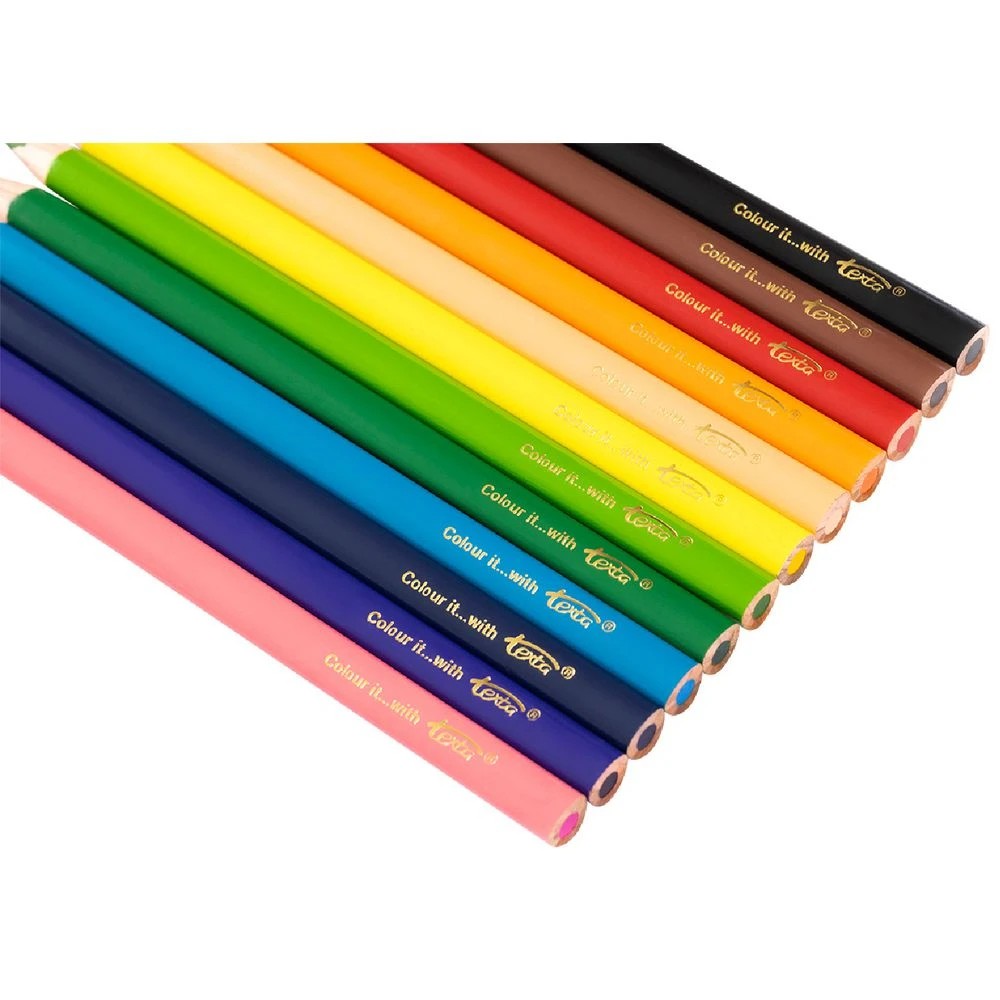 3 Texta Jumbo Coloured Pencils 12 Pack, 3 of 4