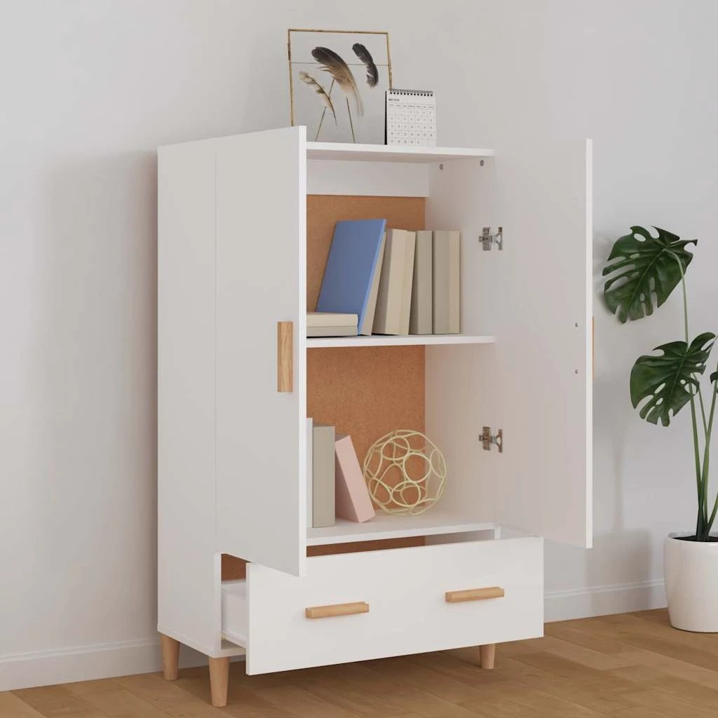 3 vidaXL Highboard Ample Storage - White, 3 of 10