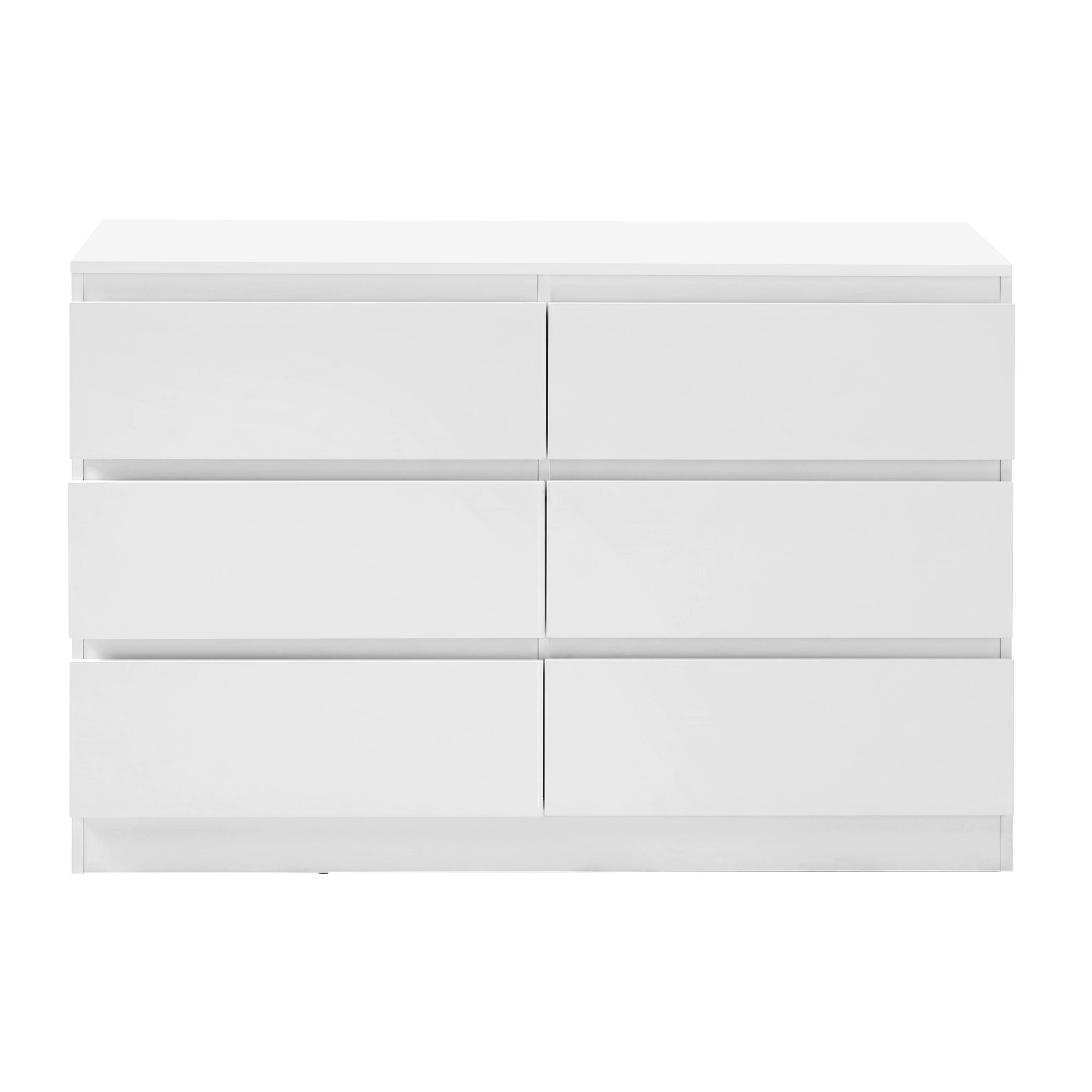 3 Artiss 6 Chest of Drawers Storage Cabinet - White, 3 of 9