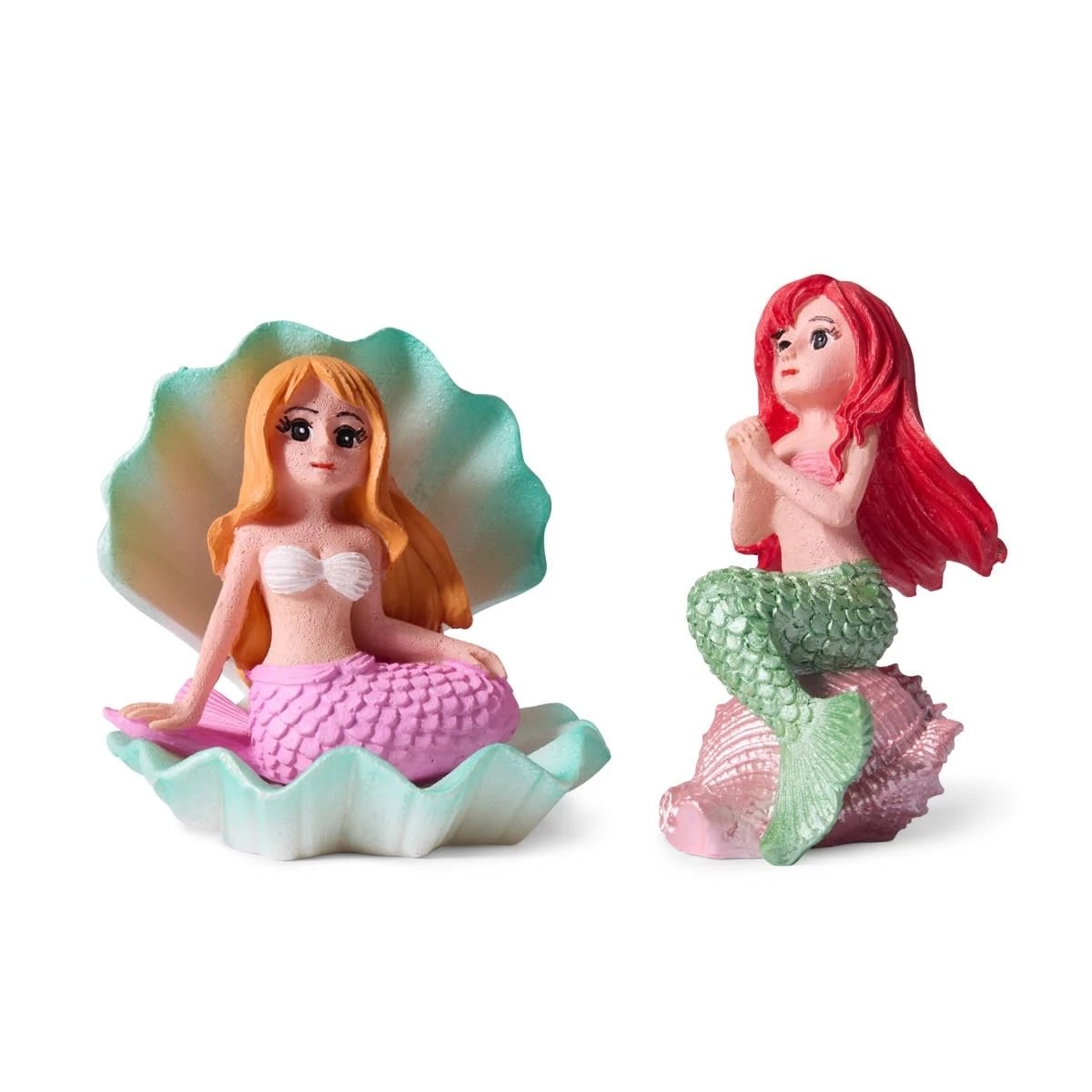1 2 Pack Aquarium Mermaid Ornaments, 1 of 10