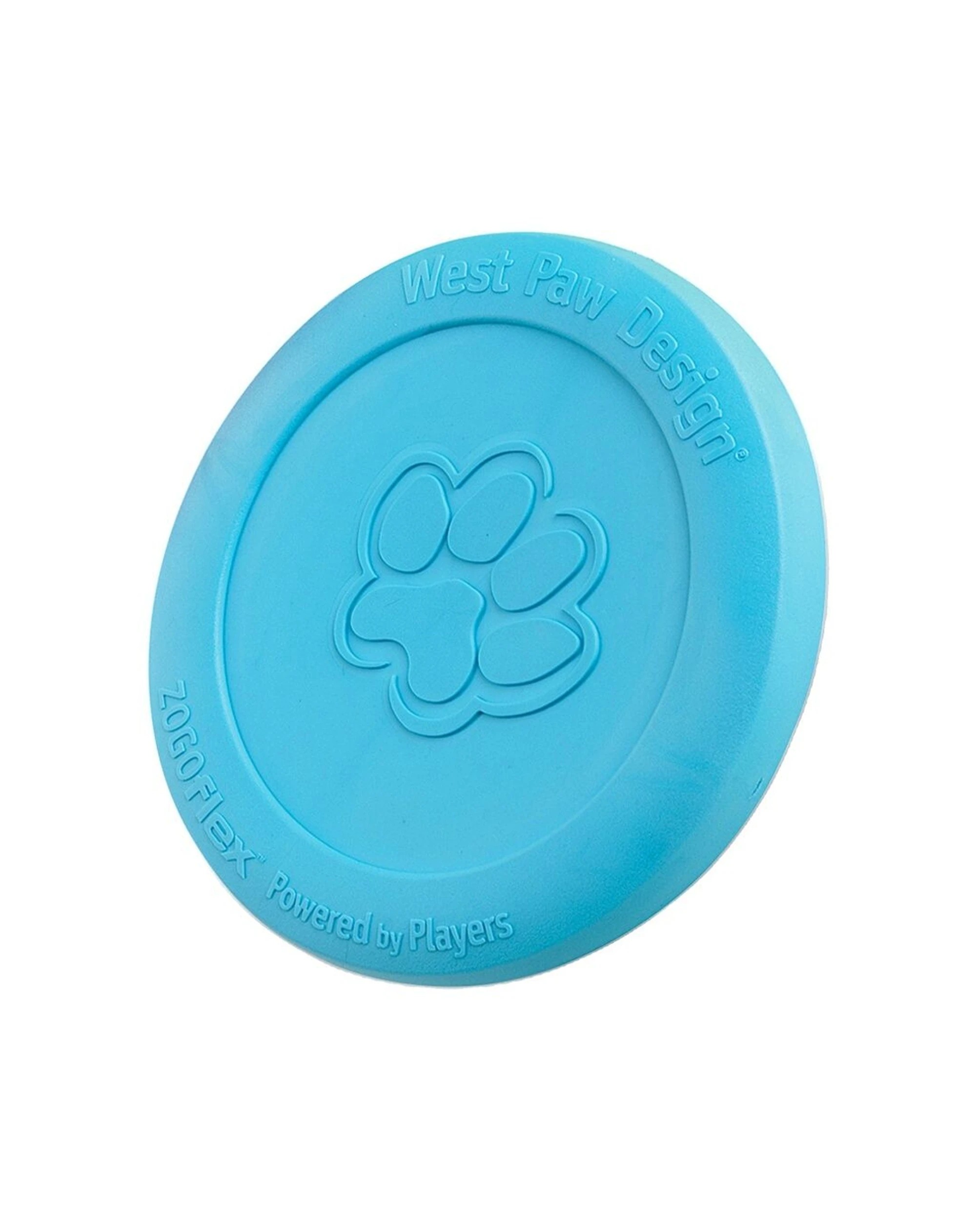 1 West Paw Zisc Dog Flying Disc Small Zogoflex Floats Travel Bowl Fetch Toy - Blue, 1 of 1