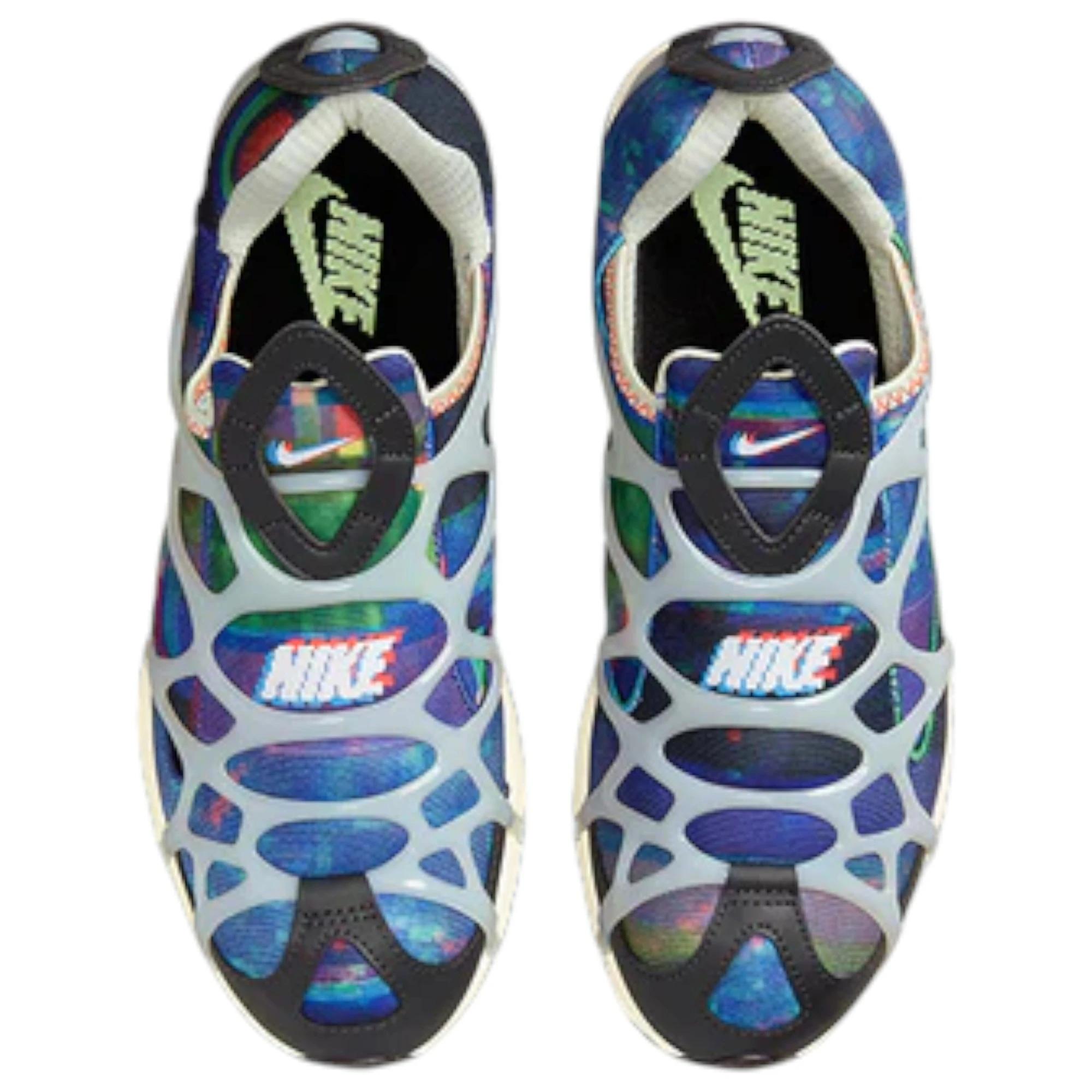 6 Nike Mens Air Kukini Game Pixel Black/ Blue Multicoloured Shoes PIXEL BLACK/ BLUE, 6 of 6
